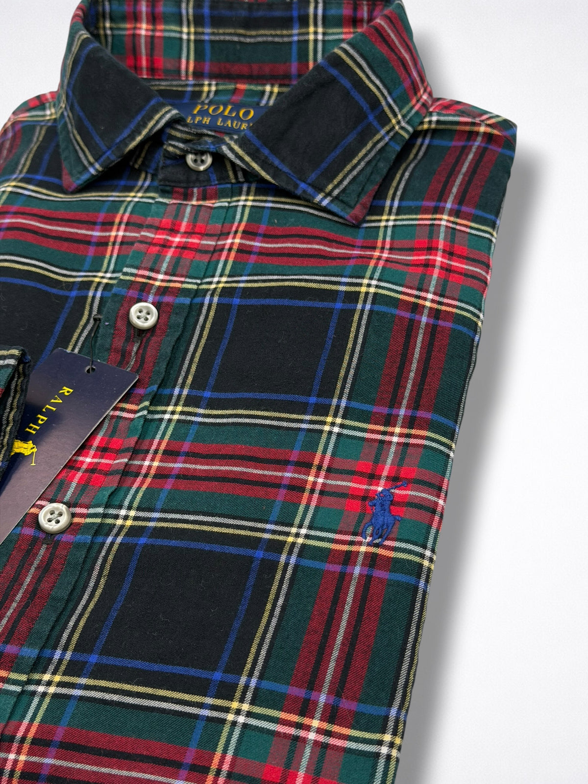Camisa Polo Ralph Lauren Slim Fit Manga Larga Talla M