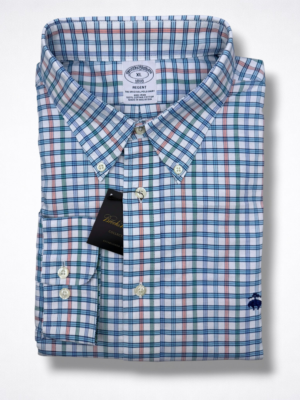 Camisa Brooks Brothers Classic Fit Manga Larga Talla XL