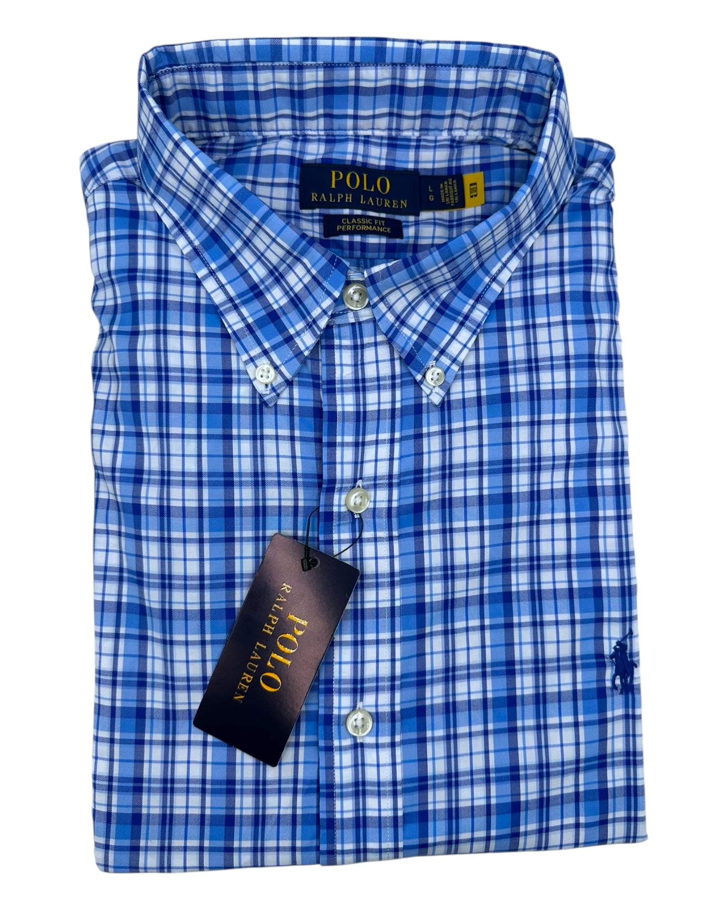 Camisa Polo Ralph Lauren Classic Fit Manga Larga Talla L