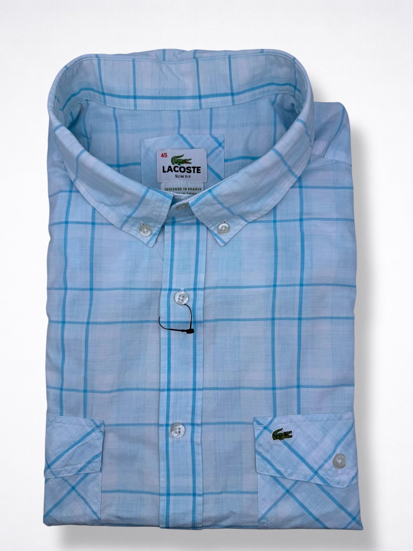 Camisa Lacoste Classic Fit Manga Corta Talla XL