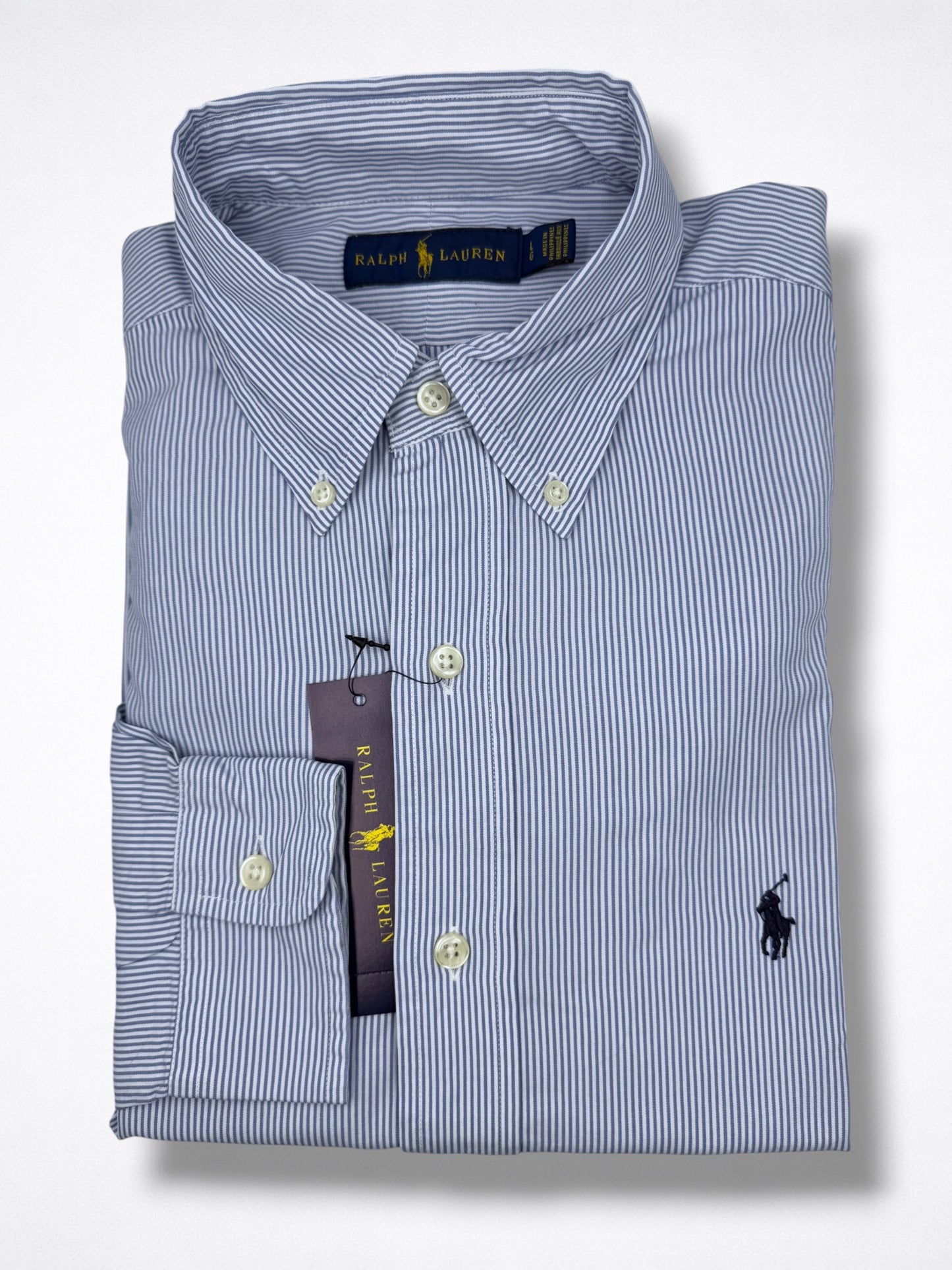 Camisa Polo Ralph Lauren Classic Fit Manga Larga Talla L