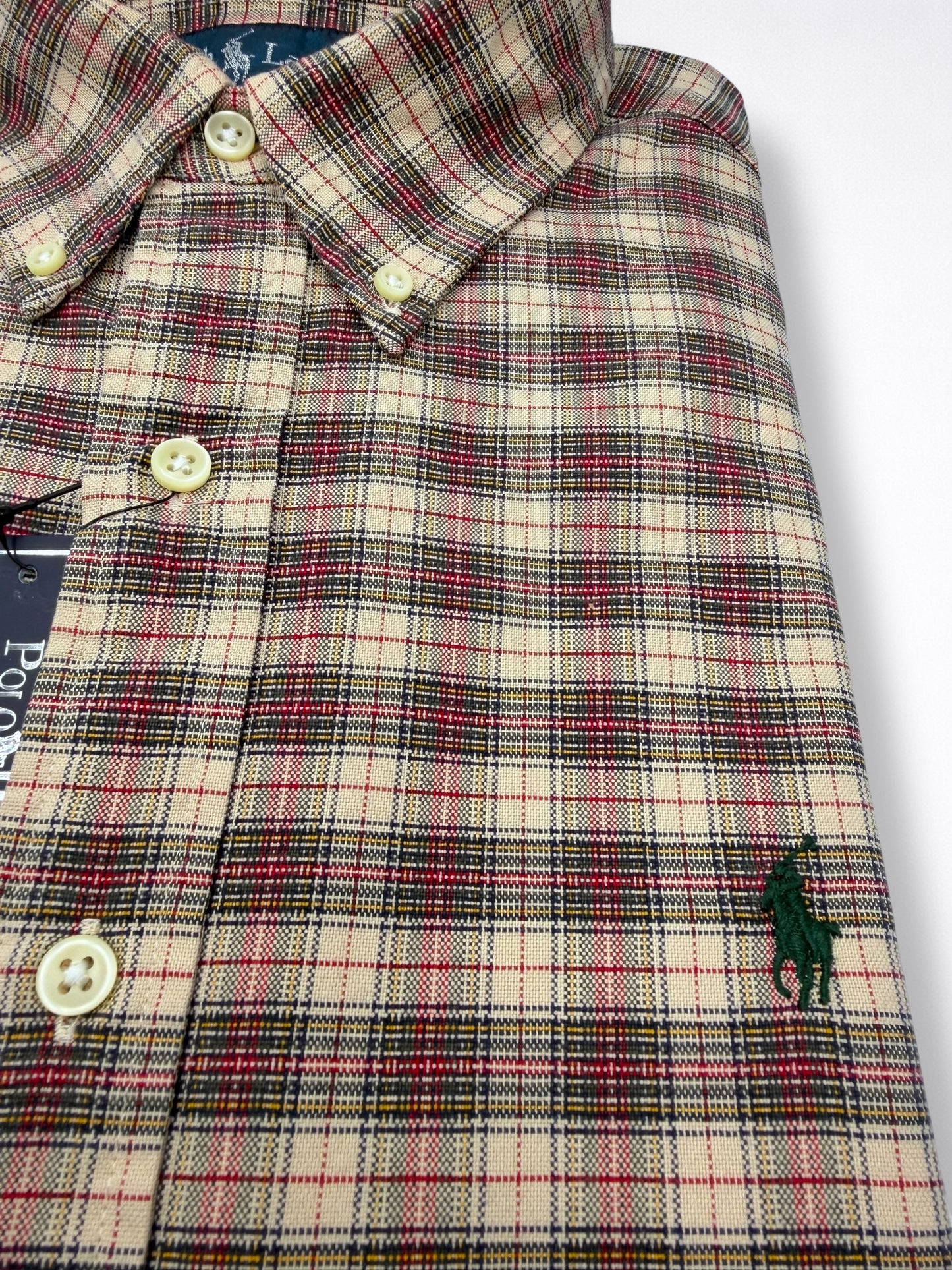 Camisa Polo Ralph Lauren Classic Fit Manga Larga Talla L