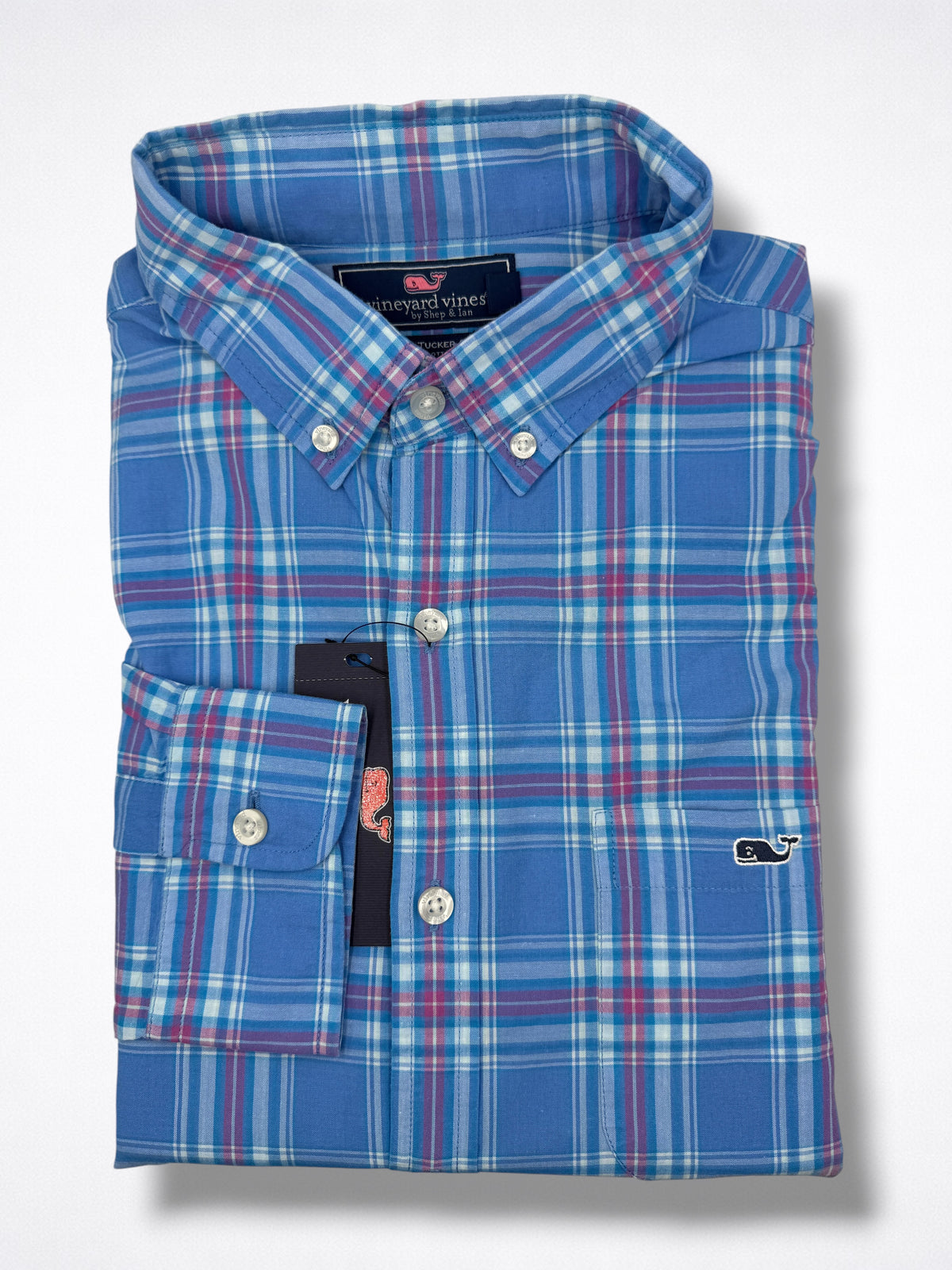 Camisa Vineyard Vines Slim Fit manga larga talla M