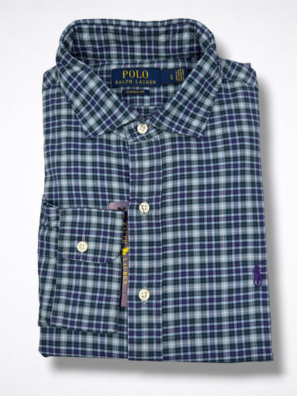Camisa Polo Ralph Lauren Classic Fit Manga Larga Talla L
