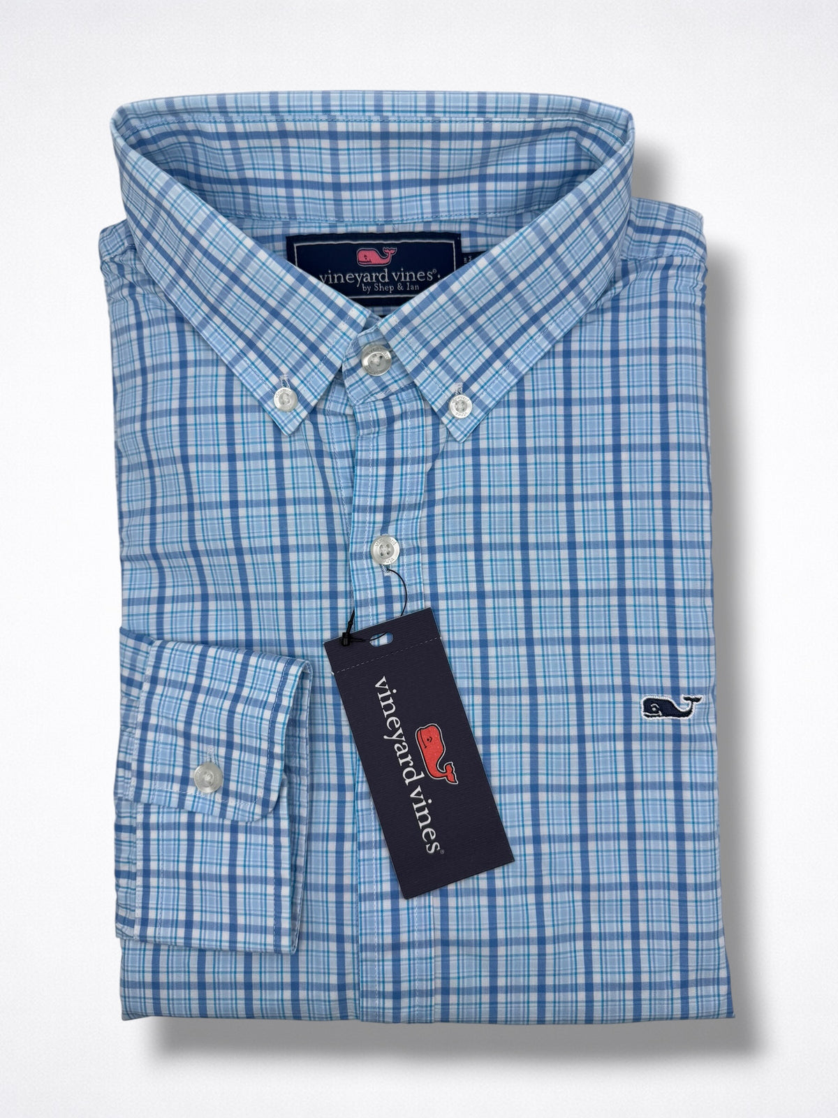 Camisa Vineyard Vines Slim Fit Manga Larga Talla M