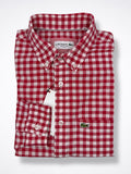 Camisa Lacoste Custom Fit Manga Larga Talla M