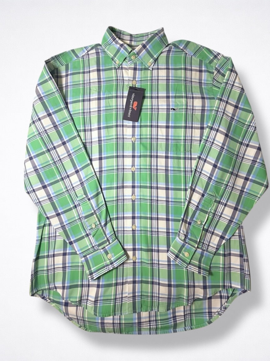 Camisa Vineyard Vines Classic Fit Manga Larga Talla M