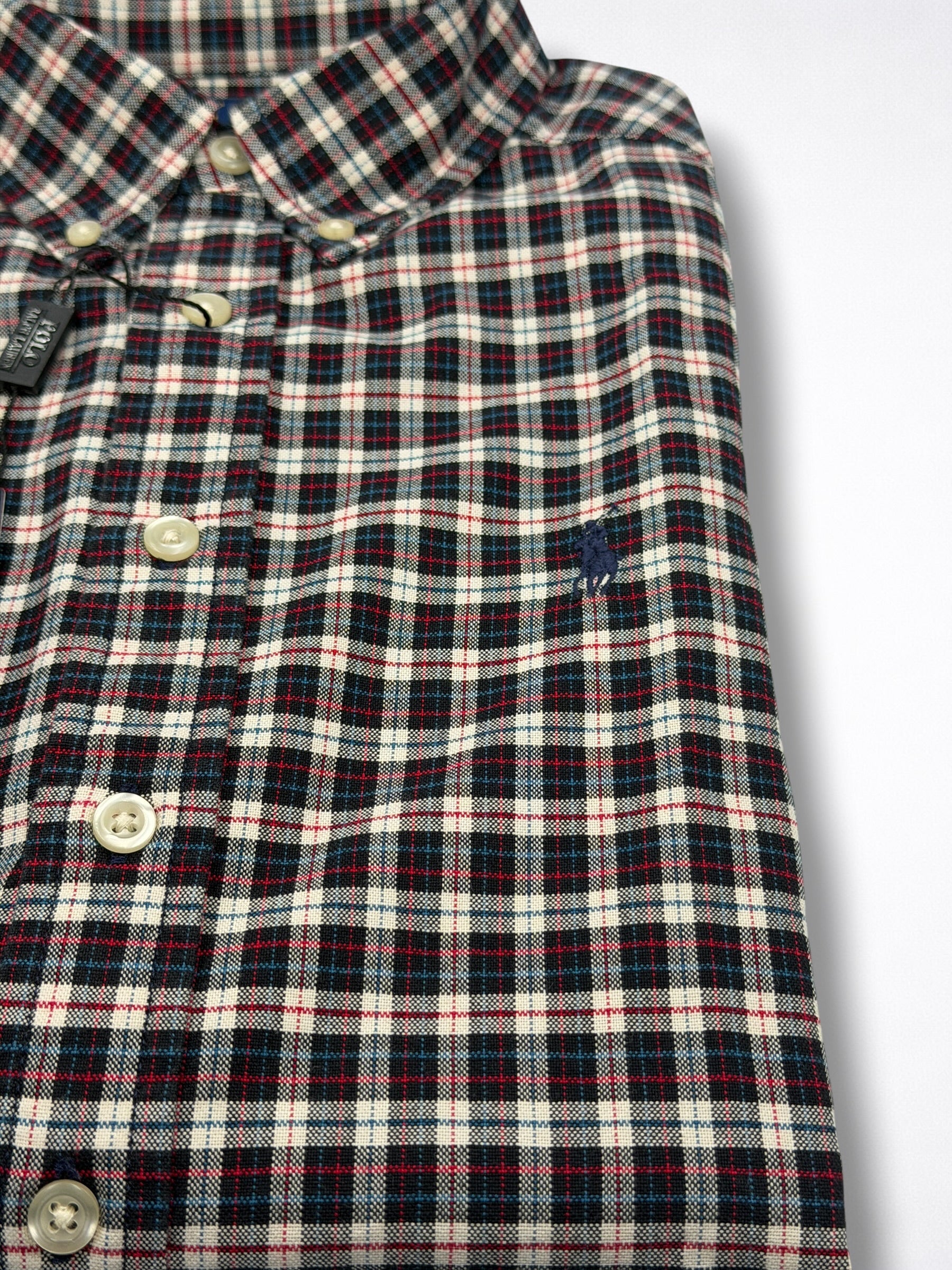 Camisa Polo Ralph Lauiren Classic Fit manga larga talla 10-12 niño