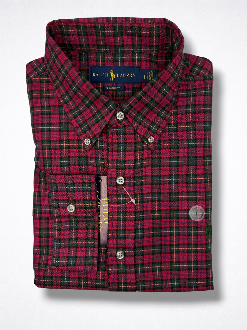 Camisa Polo Ralph Lauren Classic Fit manga larga talla L