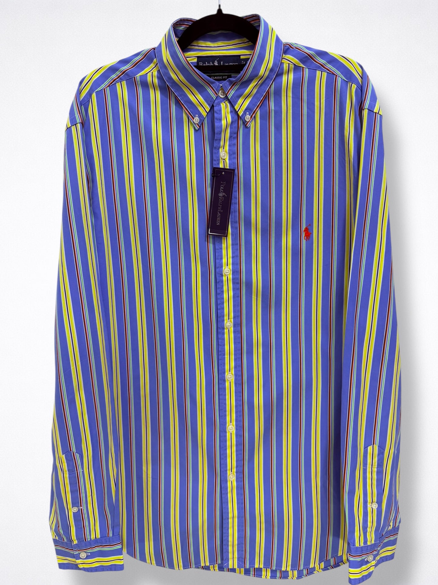 Camisa Polo Ralph Lauren Classic Fit Manga Larga Talla XL