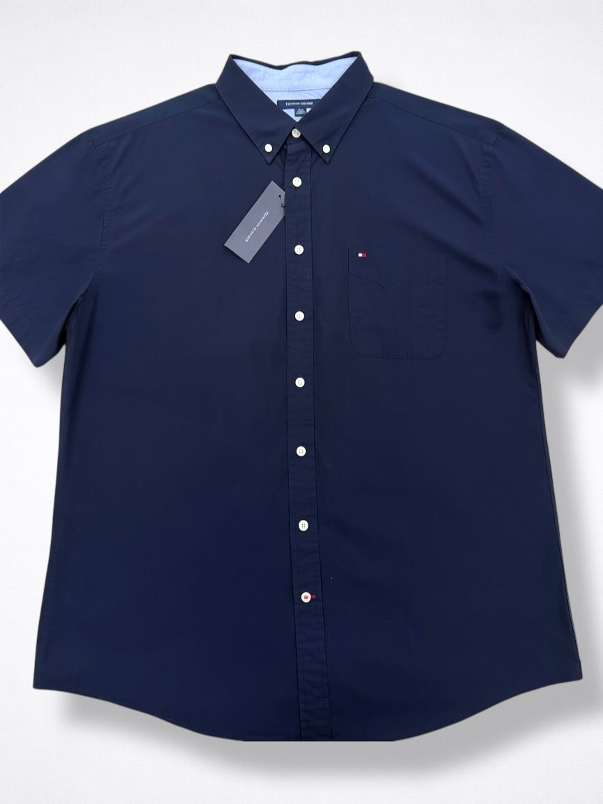 Camisa Tommy Hilfiger Custom Fit Manga Corta Talla XL
