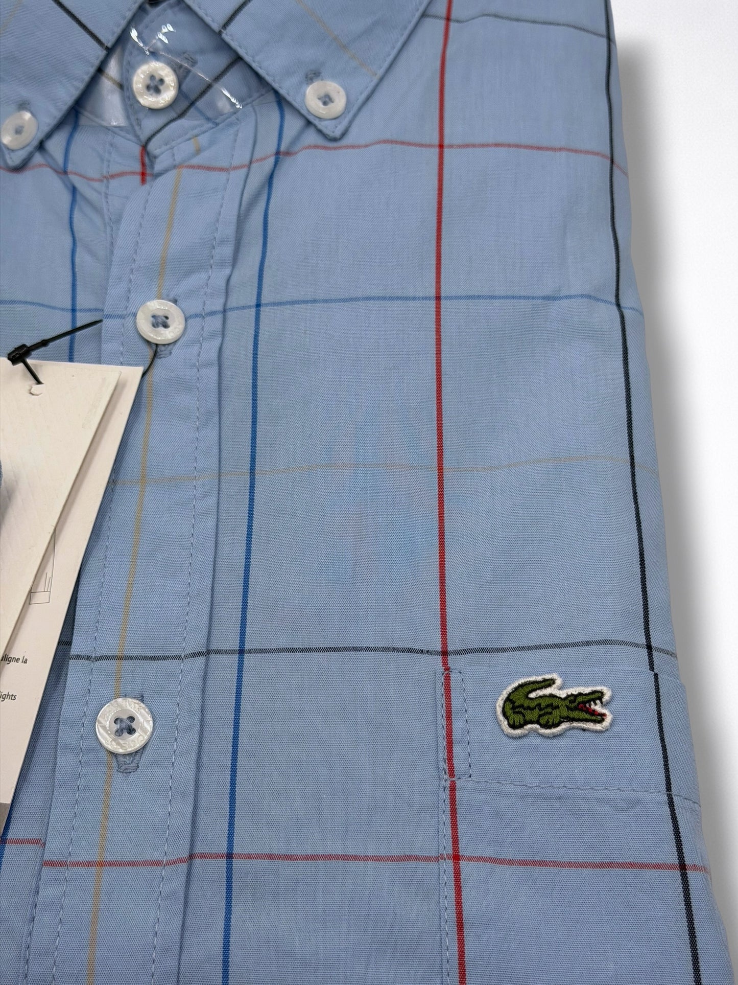 Camisa Lacoste Slim Fit Manga Larga Talla L
