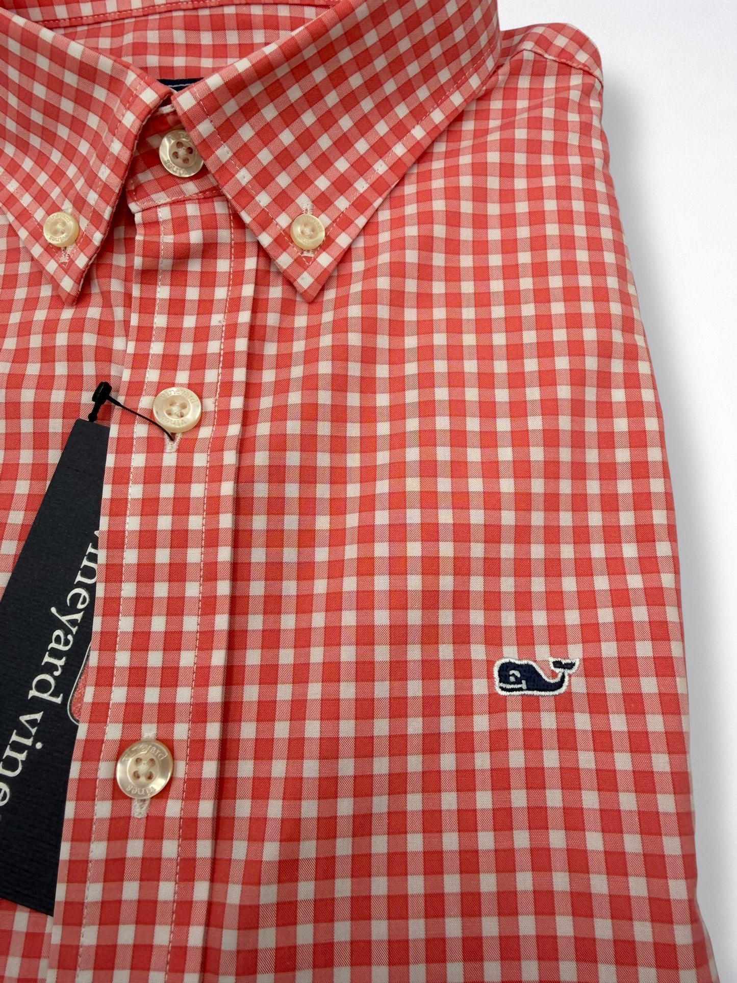 Camisa Vineyard Vines Custom Fit Manga Larga Talla S