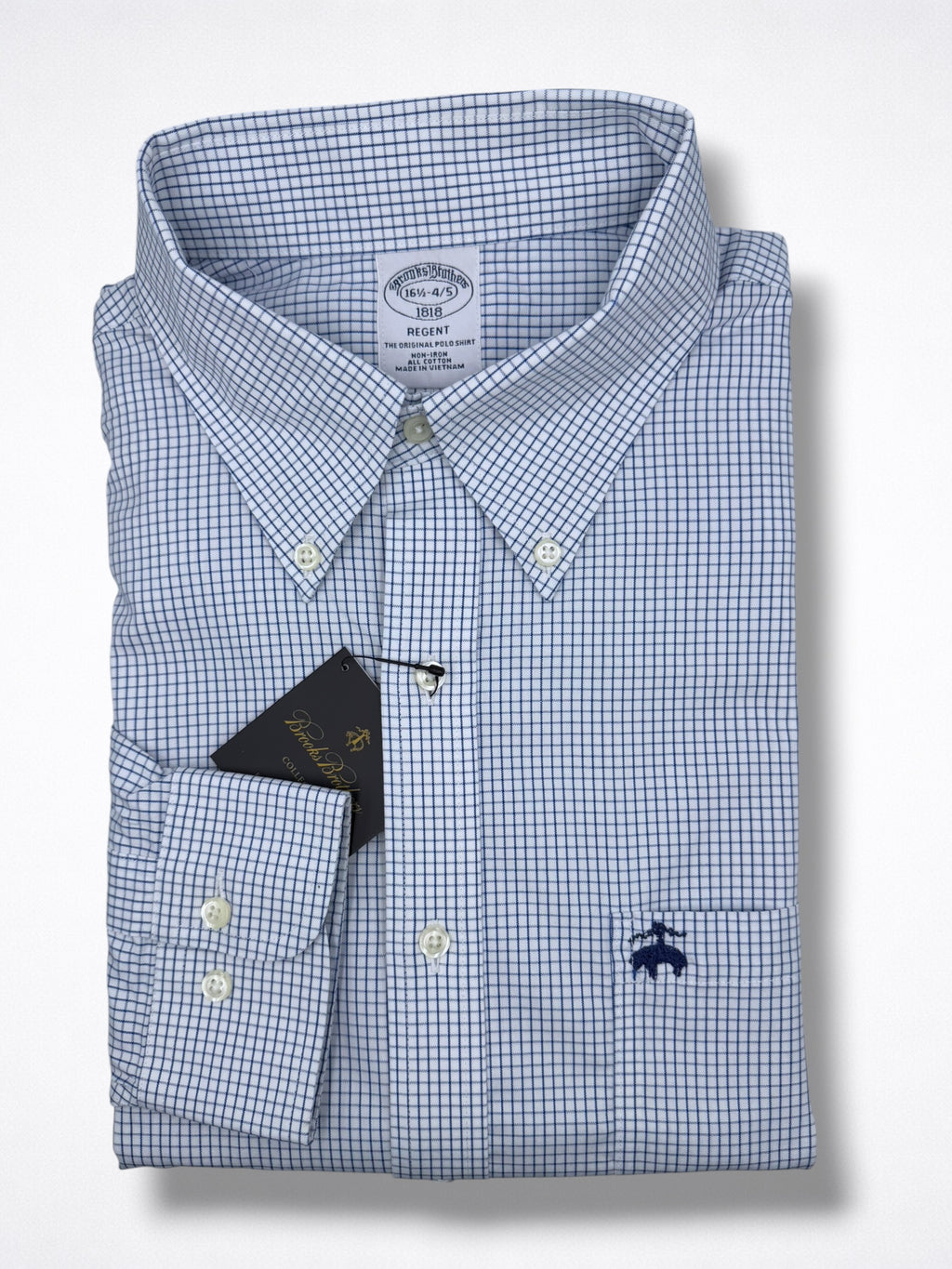 Camisa Brooks Brothers Classic Fit Manga Larga Talla L