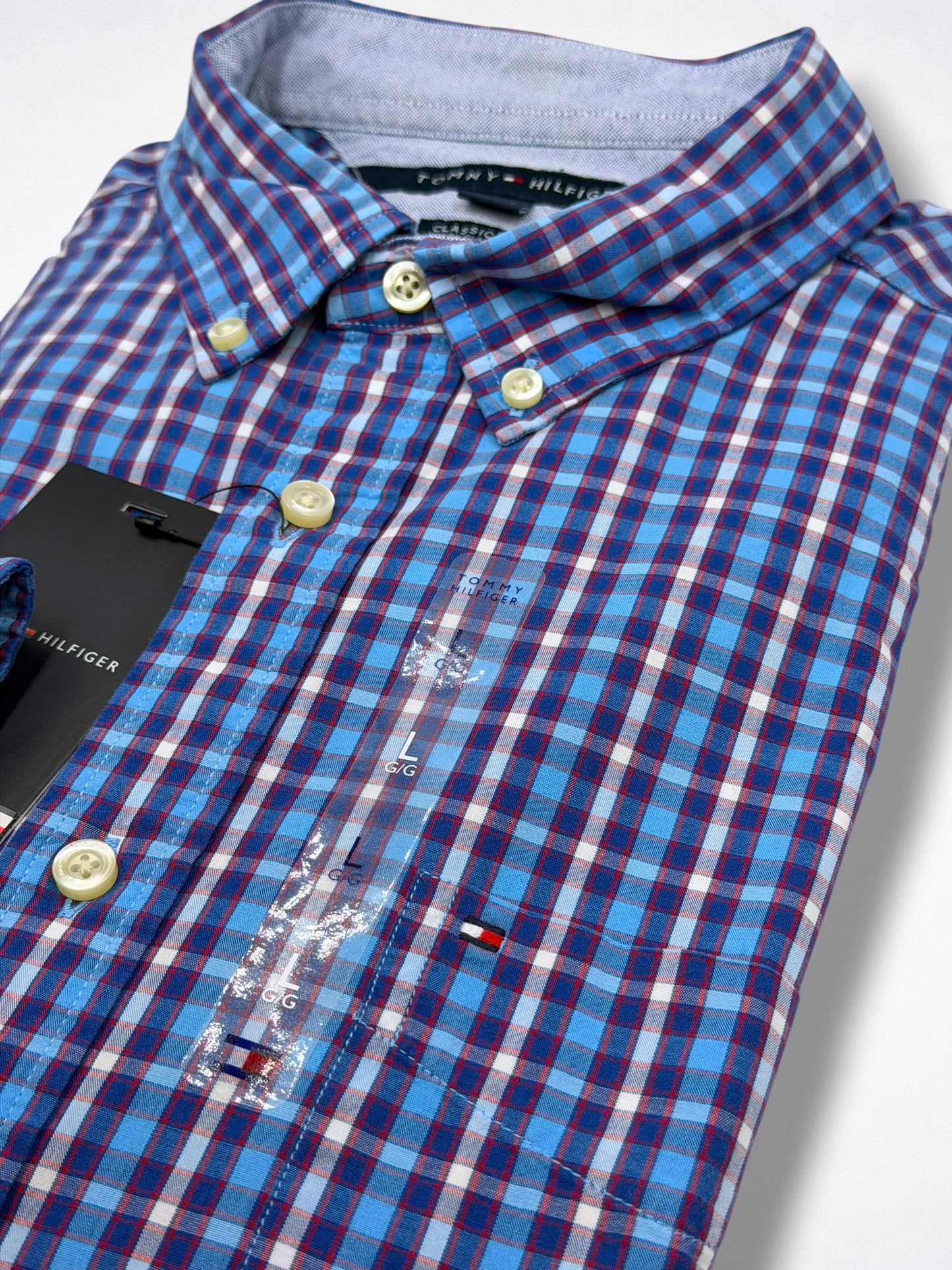Camisa Tommy Hilfiger Classic Fit Manga Larga Talla L
