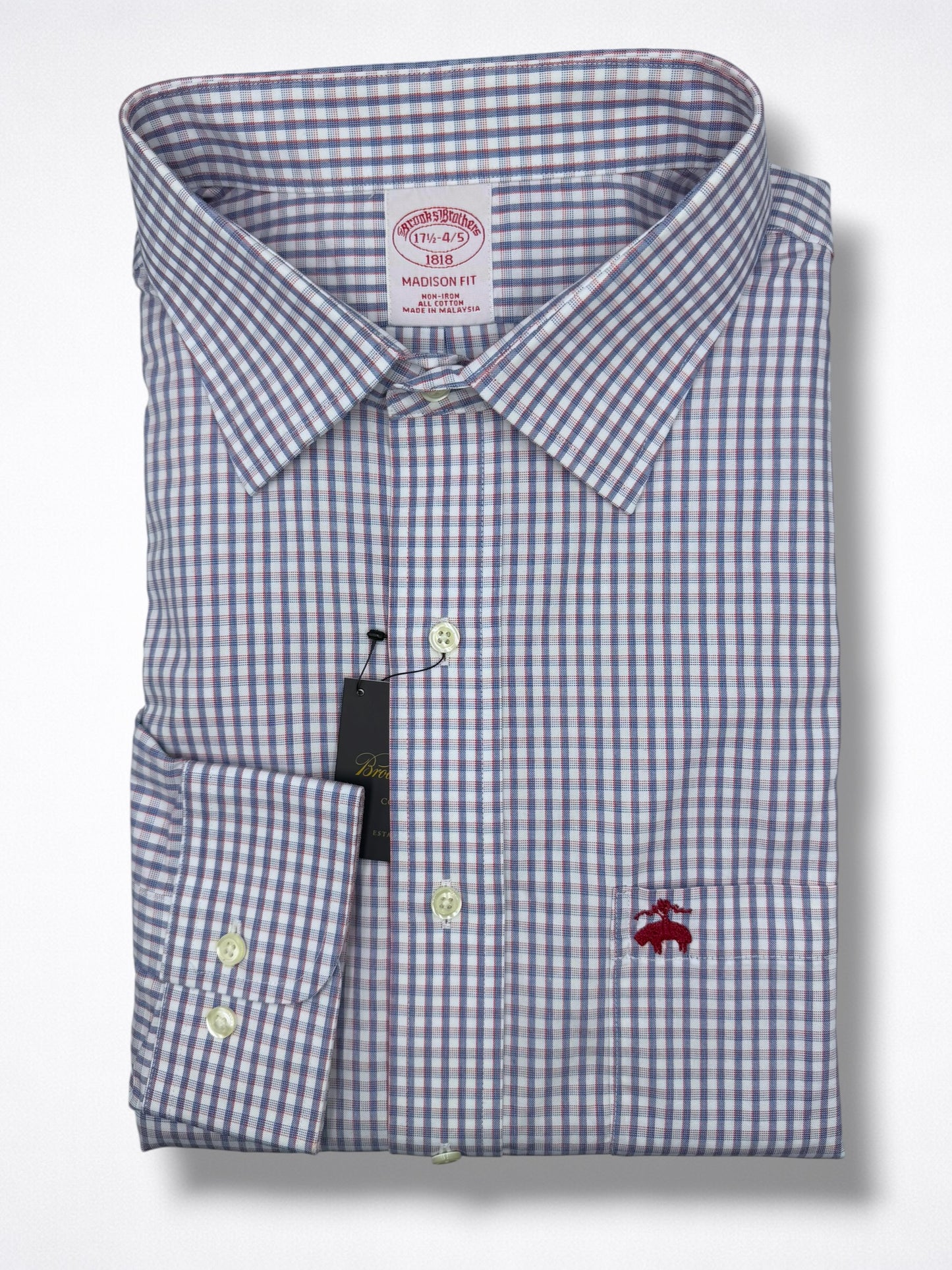 Camisa Brooks Brothers Classic Fit 17 1/2 Manga Larga 34/35 Talla XL