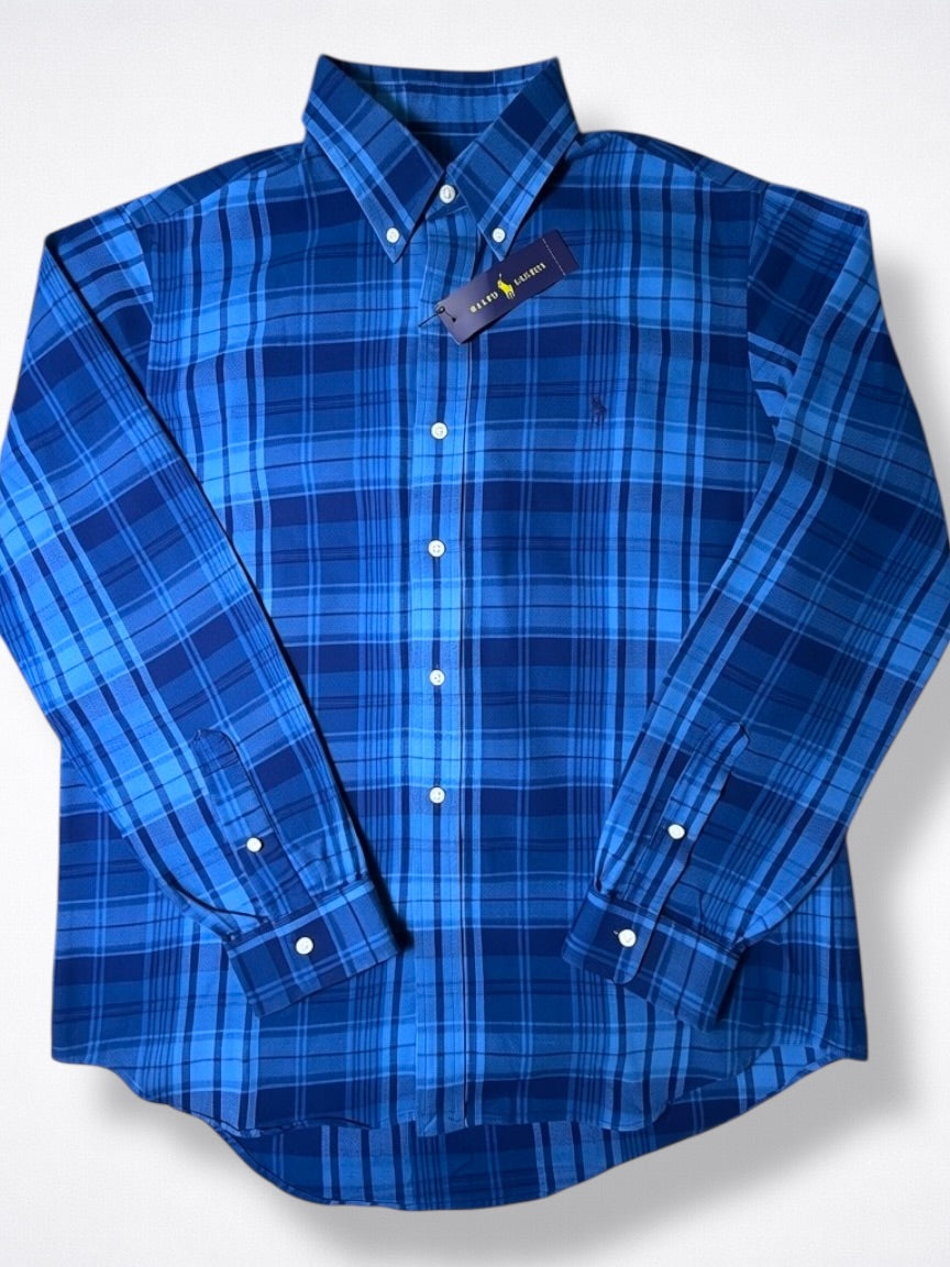 Camisa Polo Ralph Lauren Classic Fit Manga Larga Talla L