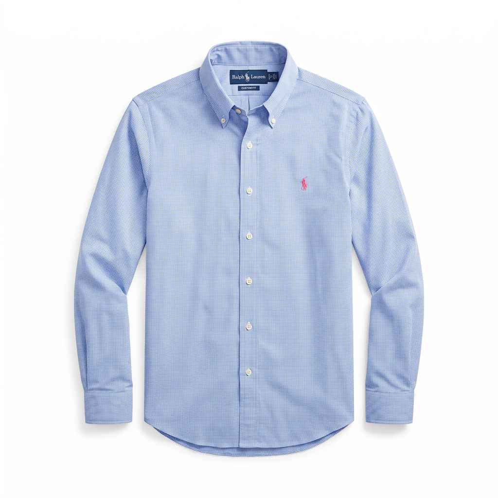Camisa Polo Ralph Lauren Custom Fit manga larga talla XL