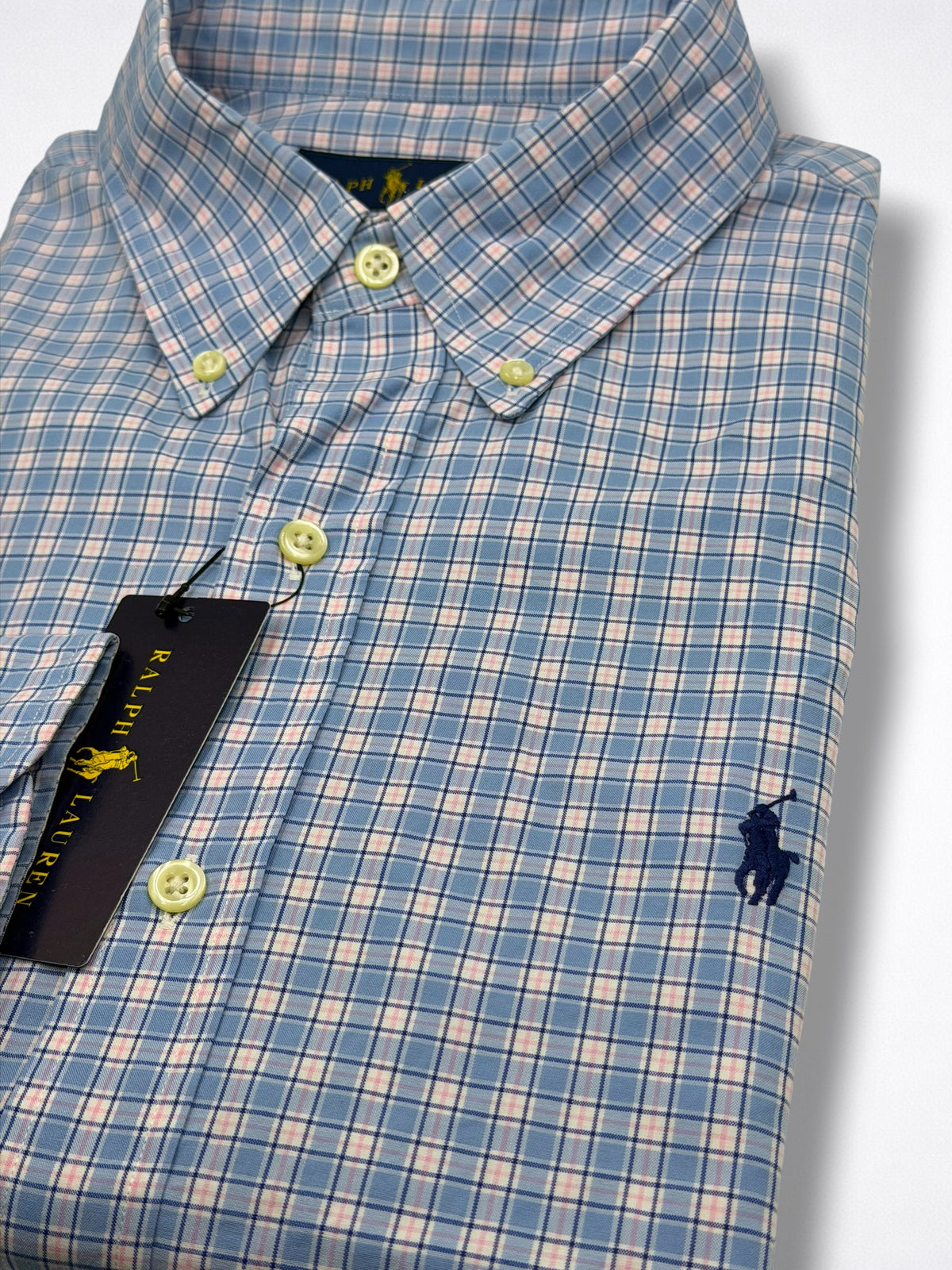 Camisa Polo Ralph Lauren Classic Fit Manga Larga Talla L