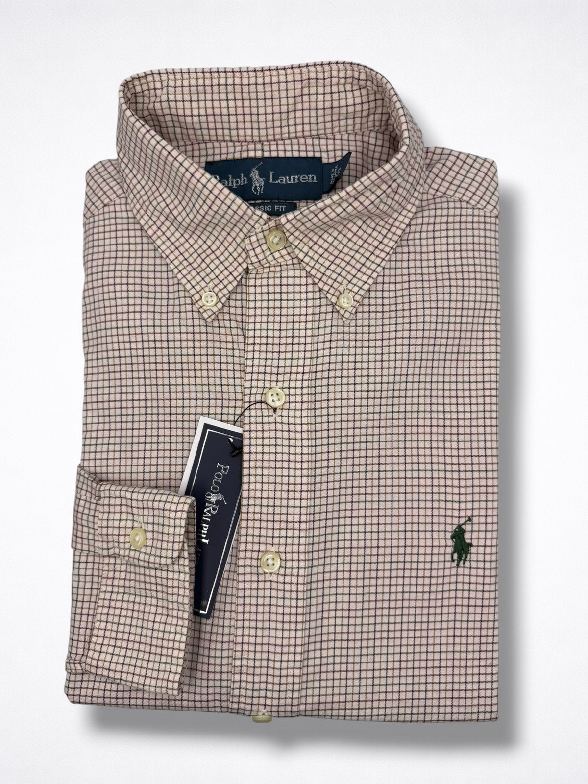 Camisa Polo Ralph Lauren Classic Fit Manga Larga Talla S