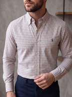 Camisa Polo Ralph Lauren Custom fit manga larga talla M