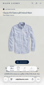 Camisa Polo Ralph Lauren Classic Fit Manga Larga Talla XXL