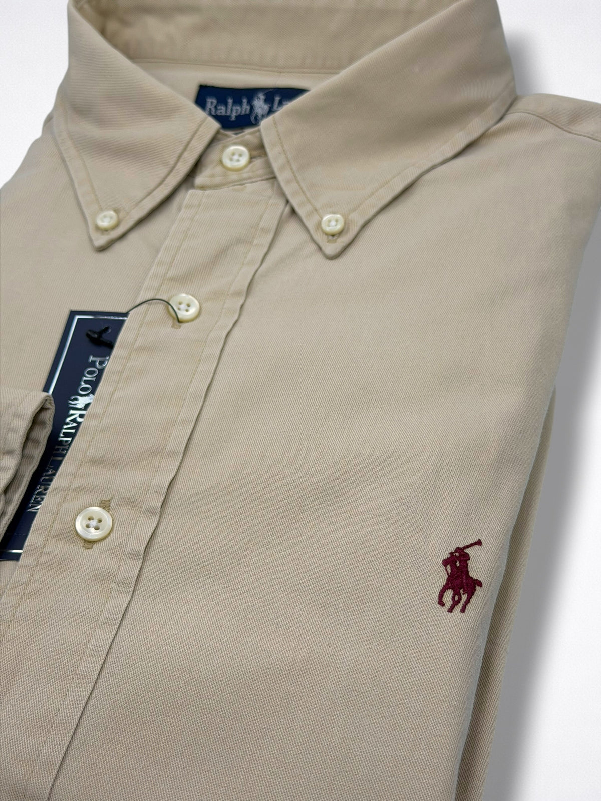 Camisa Polo Ralph Lauren Classic Fit Manga Larga Talla XL