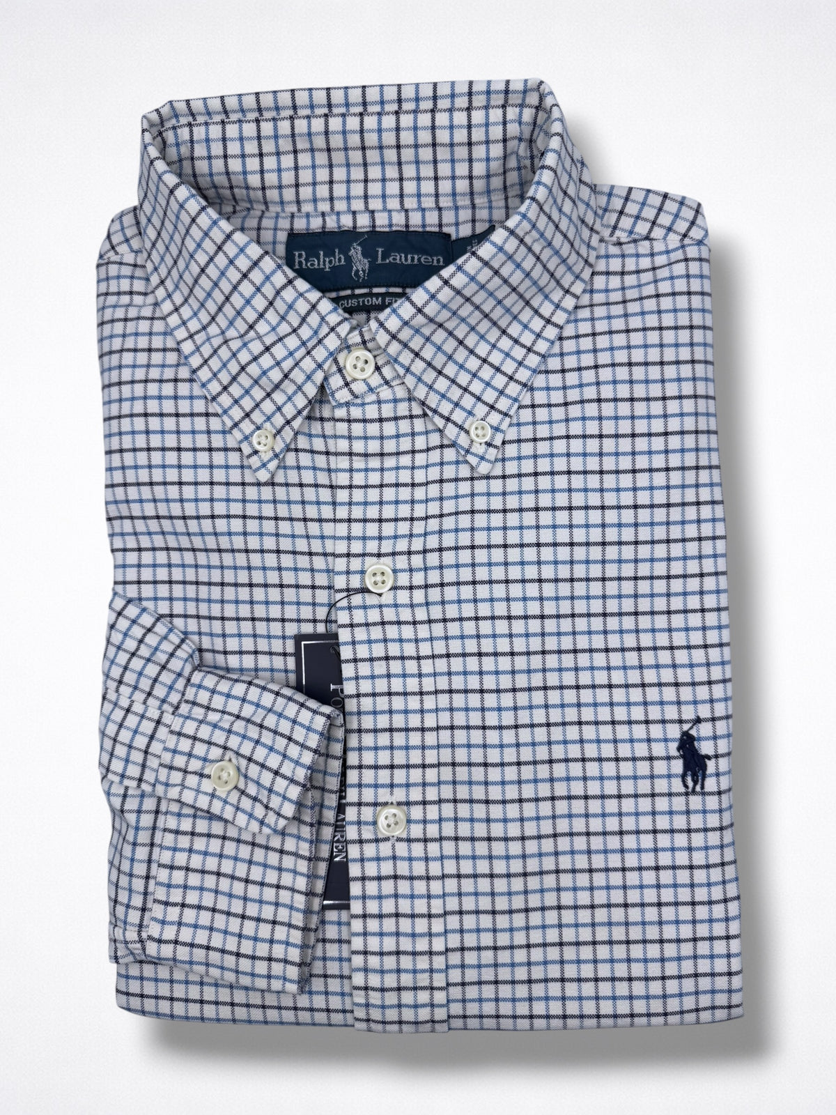 Camisa Polo Ralph Lauren Custom Fit Manga Larga Talla M