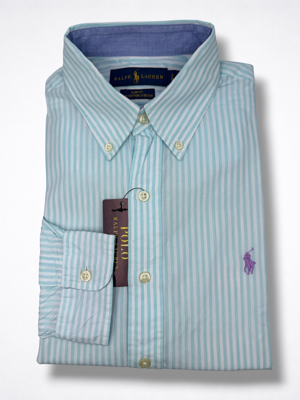 Camisa Polo Ralph Lauren Slim Fit Manga Larga Talla S