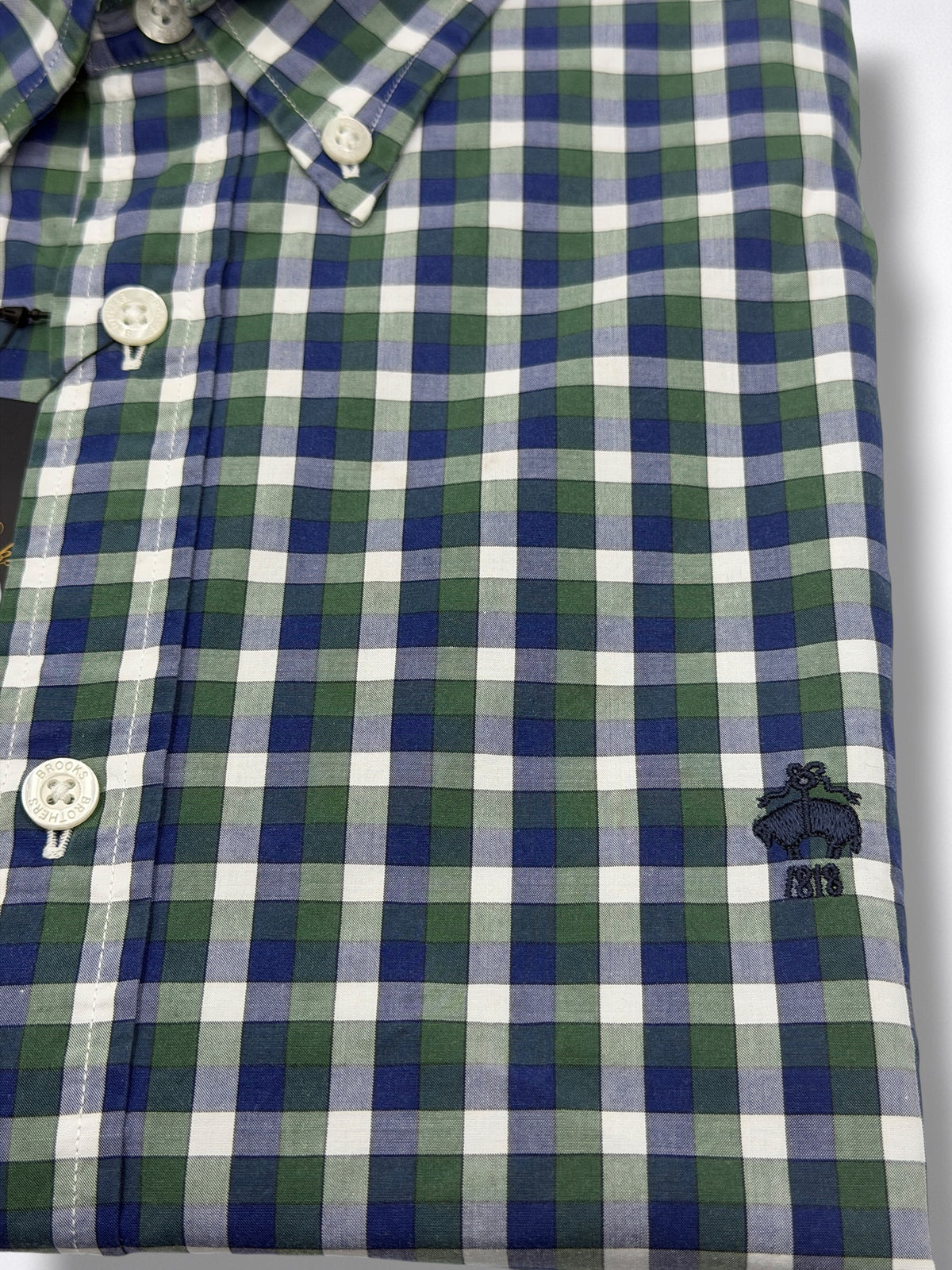 Camisa Brooks Brothers Classic Fit Manga Larga Talla M