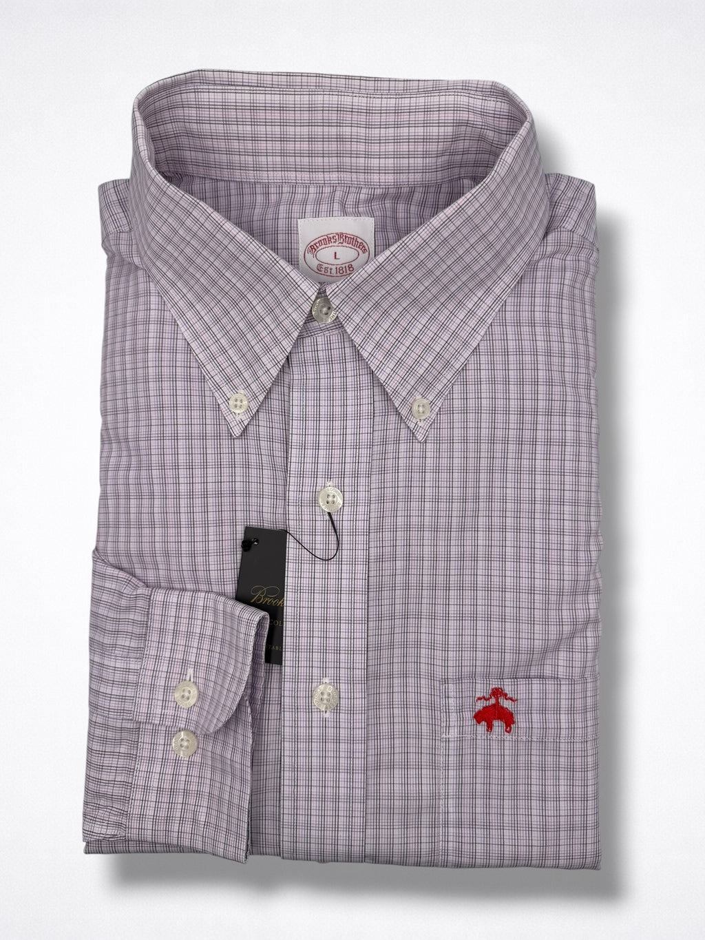 Camisa Brooks Brothers Classic Fit Manga Larga Talla XL