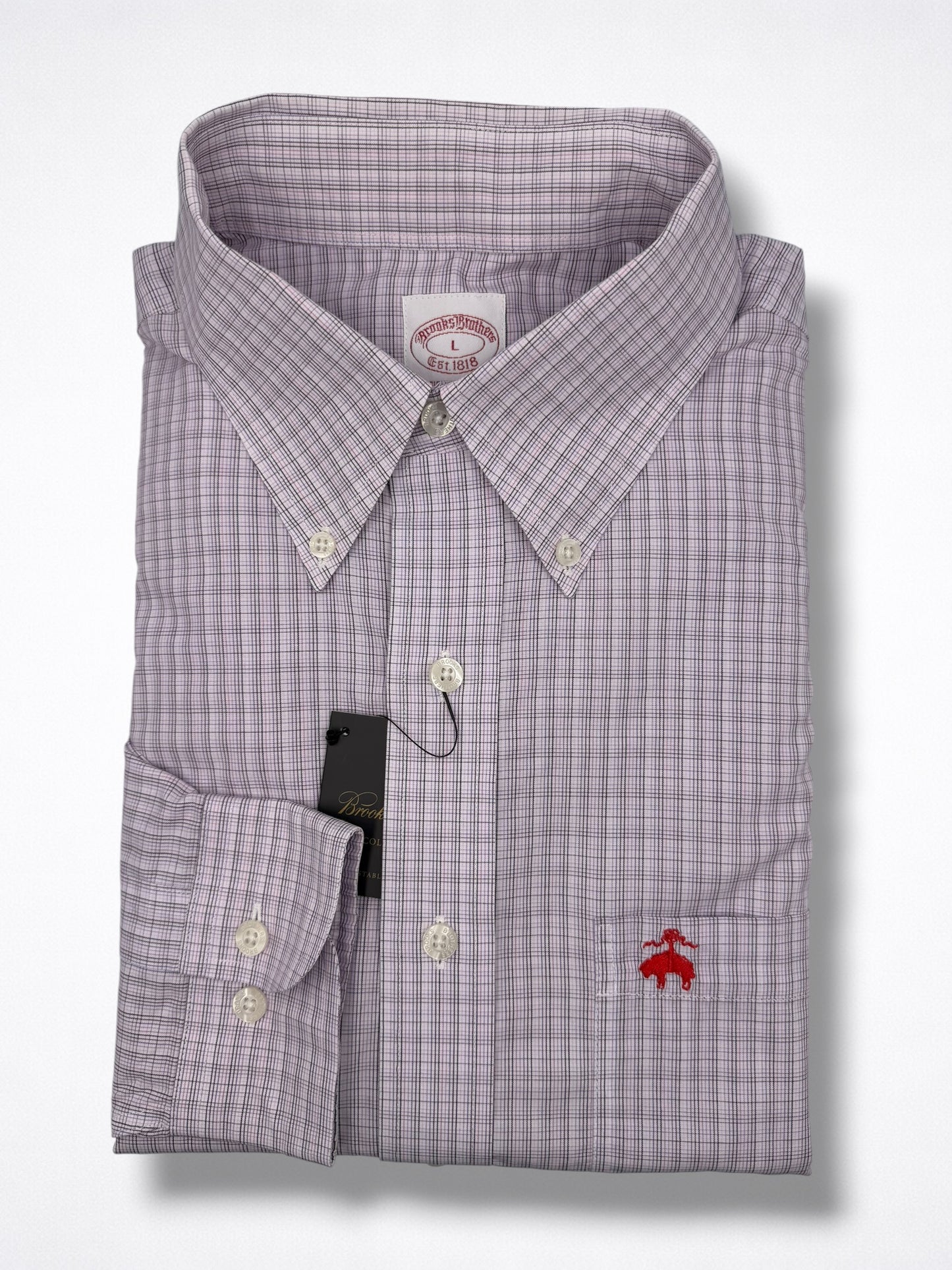 Camisa Brooks Brothers Classic Fit Manga Larga Talla XL