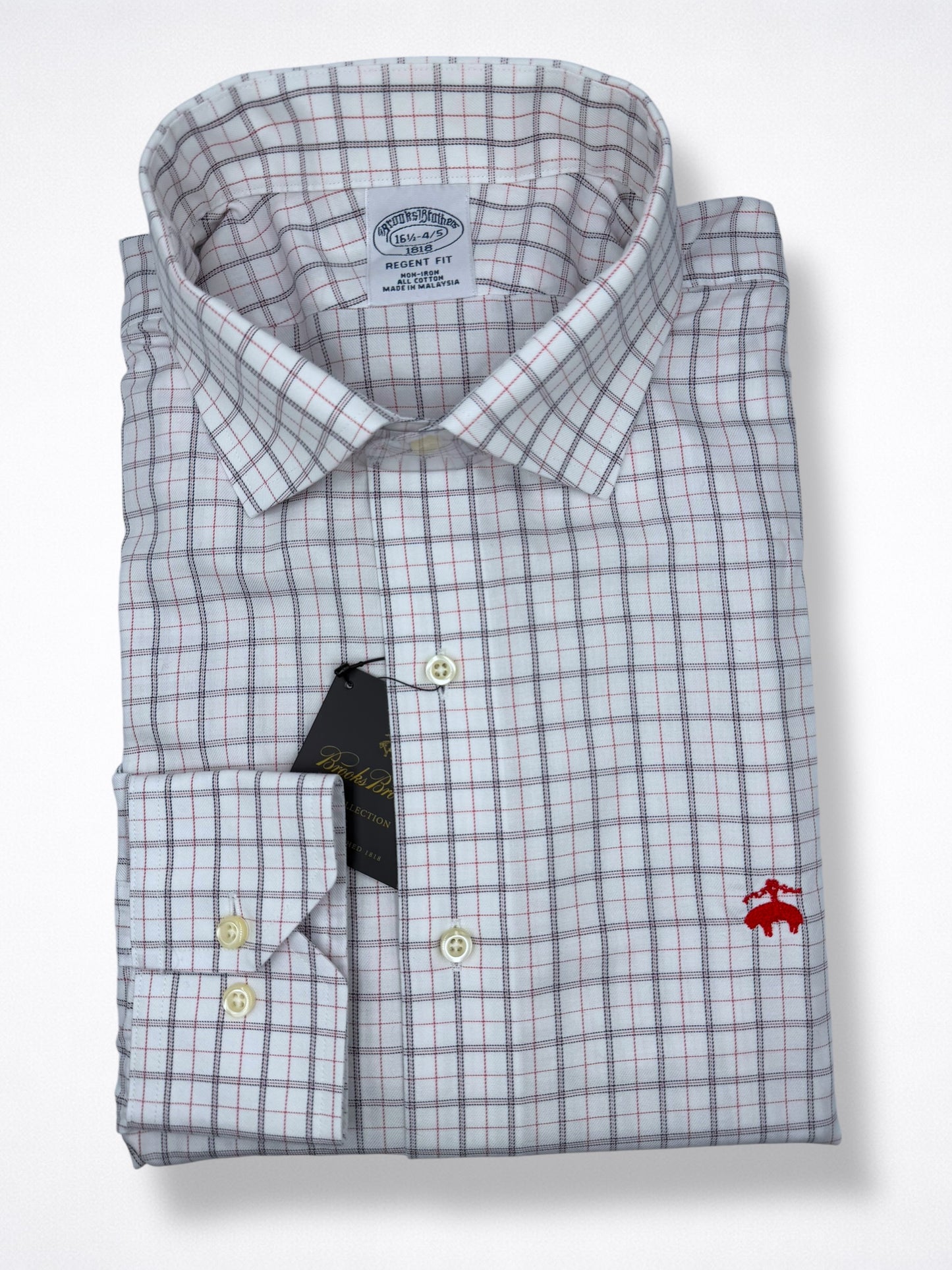 Camisa Brooks Brothers Classic Fit Manga Larga Talla L