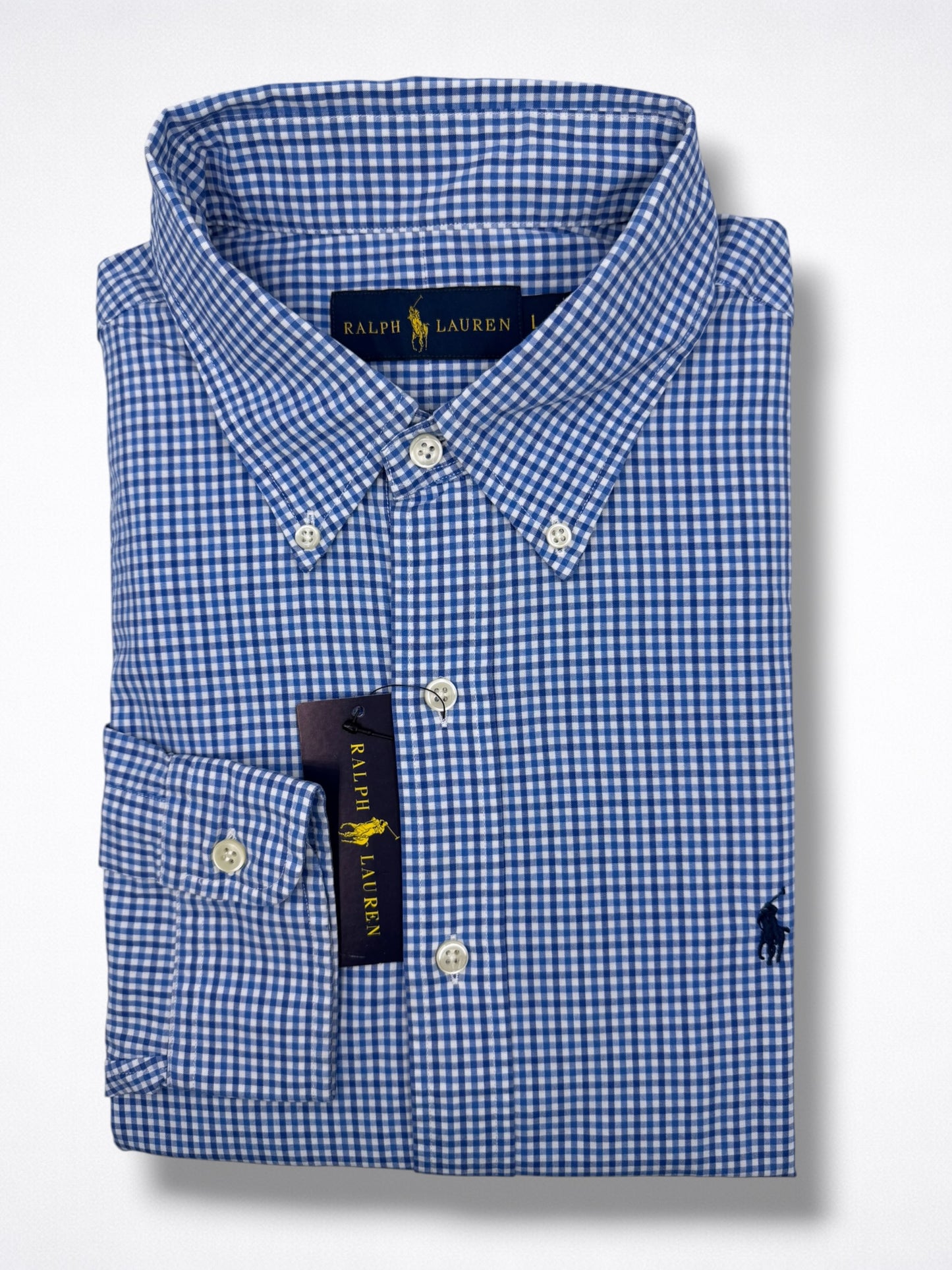 Camisa Polo Ralph Lauren Classic Fit Manga Larga Talla L