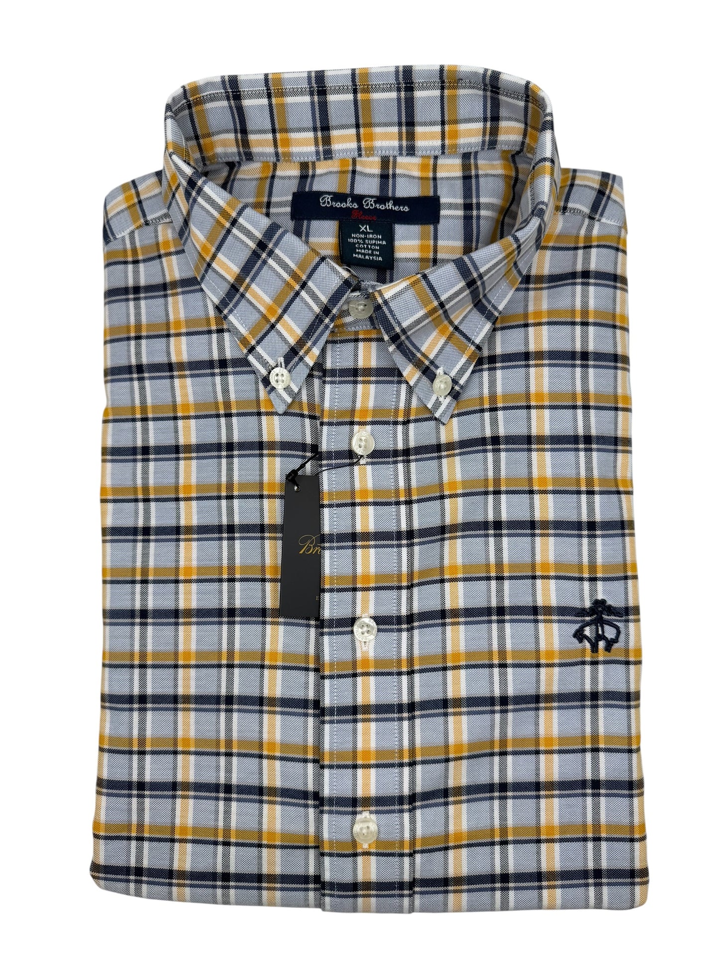 Camisa Brooks Brothers Custom Fit Manga Larga Talla S