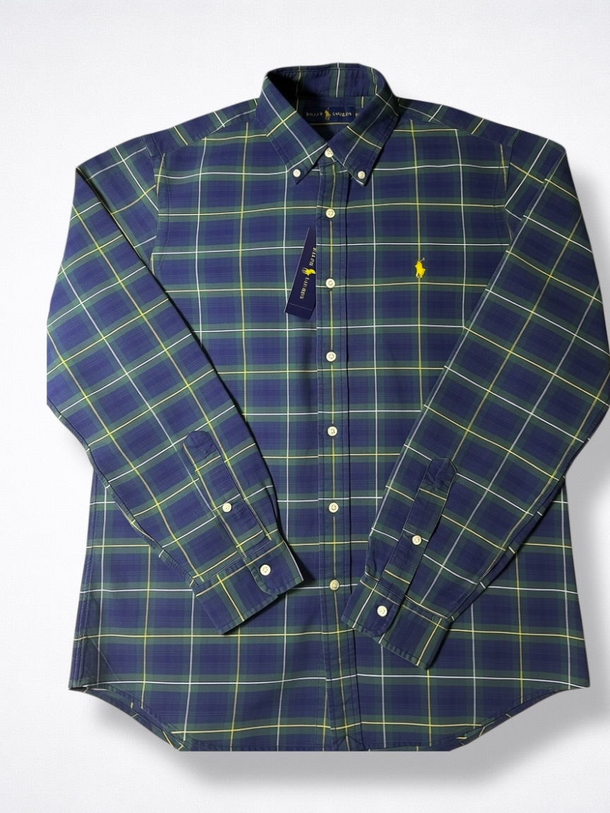 Camisa Polo Ralph Lauren Classic Fit Manga Larga Talla M