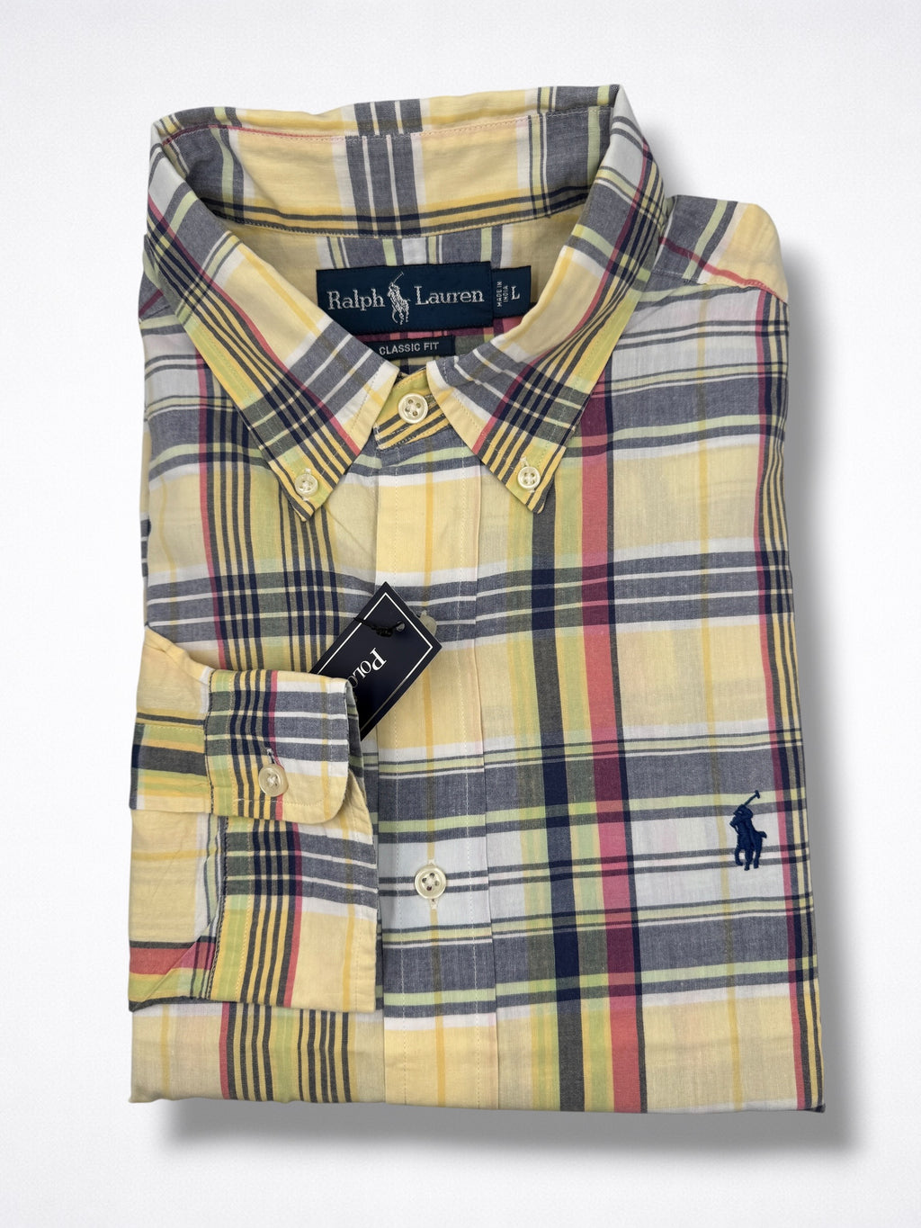 Camisa Polo Ralph Lauren Classic Fit manga larga talla L