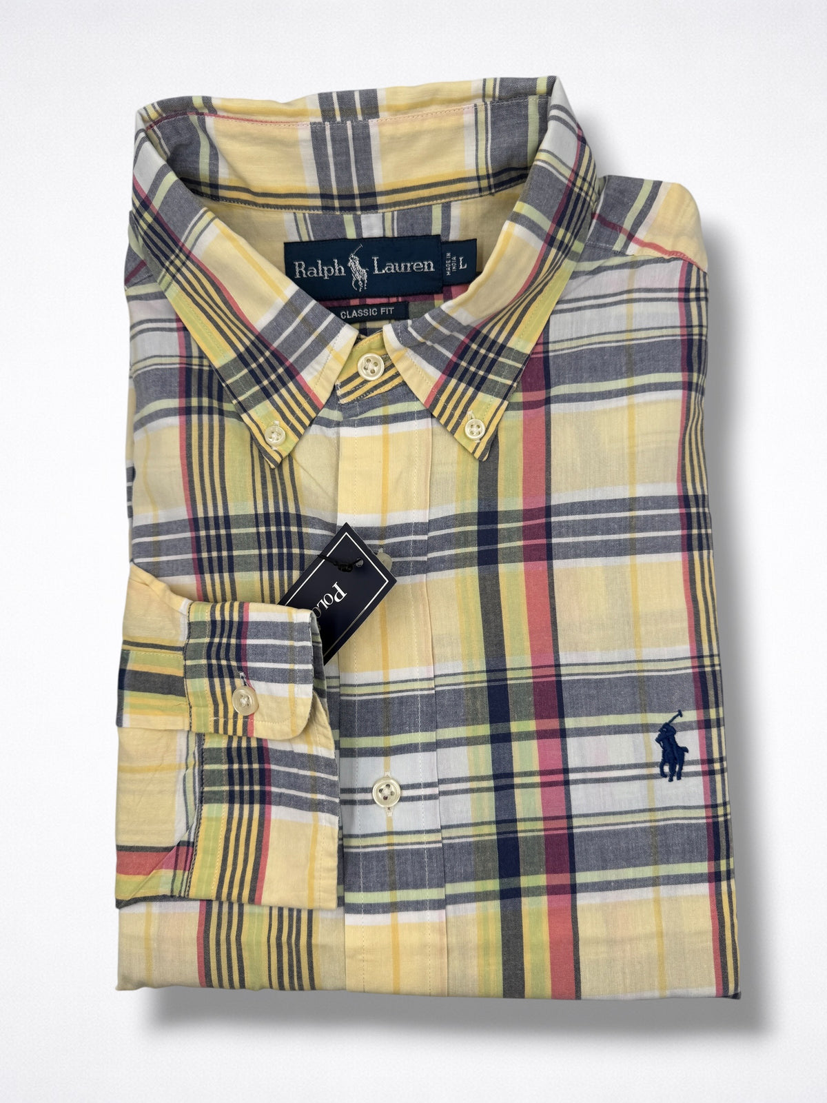Camisa Polo Ralph Lauren Classic Fit manga larga talla L