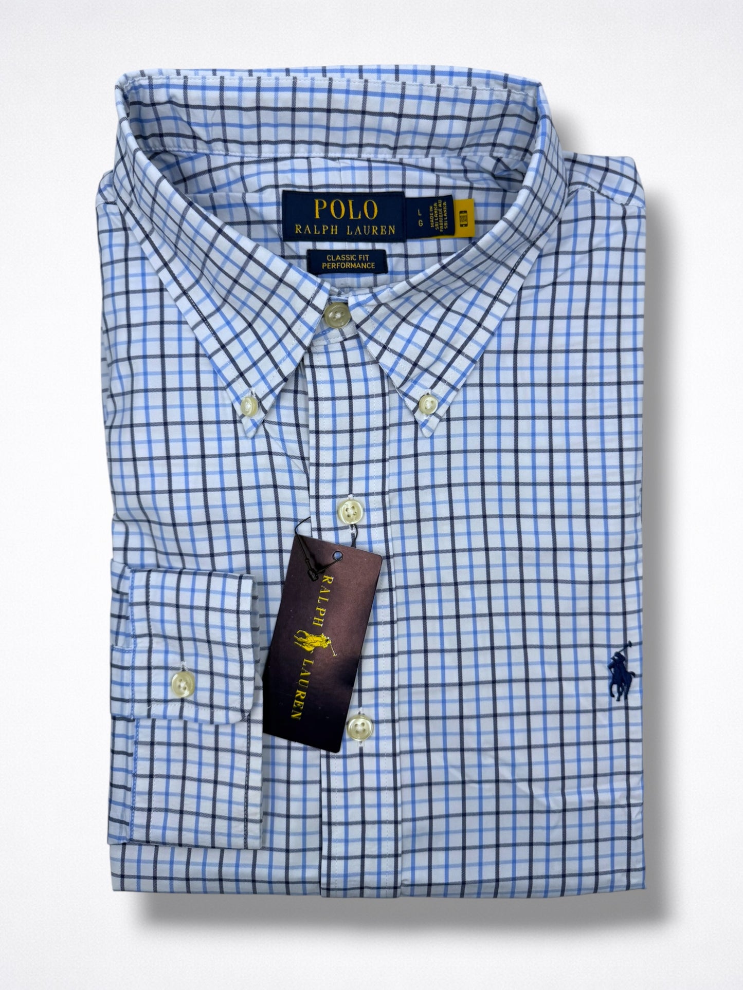 Camisa Polo Ralph Lauren Classic Fit Manga Larga Talla L