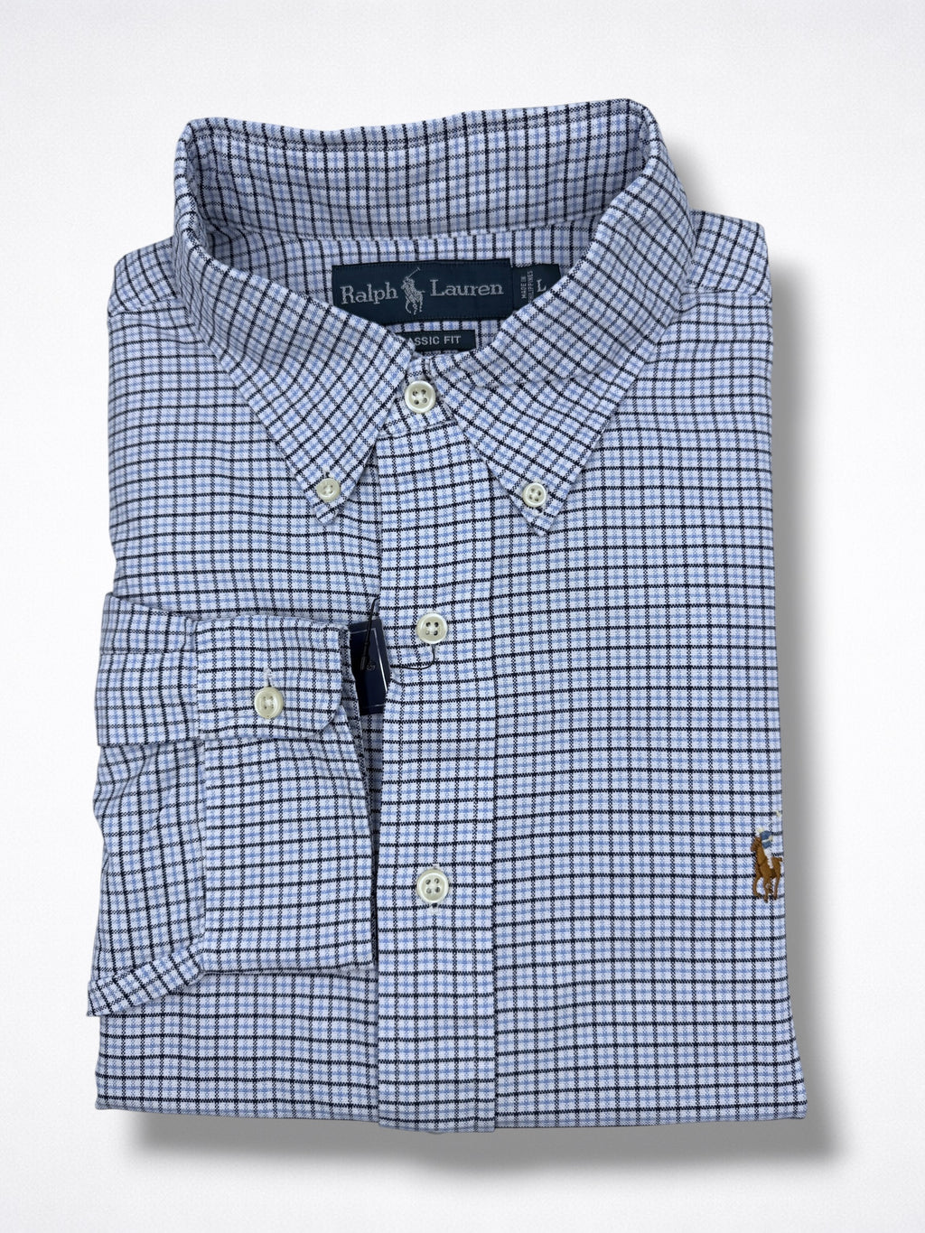 Camisa Polo Ralph Lauren Classic Fit manga larga talla L