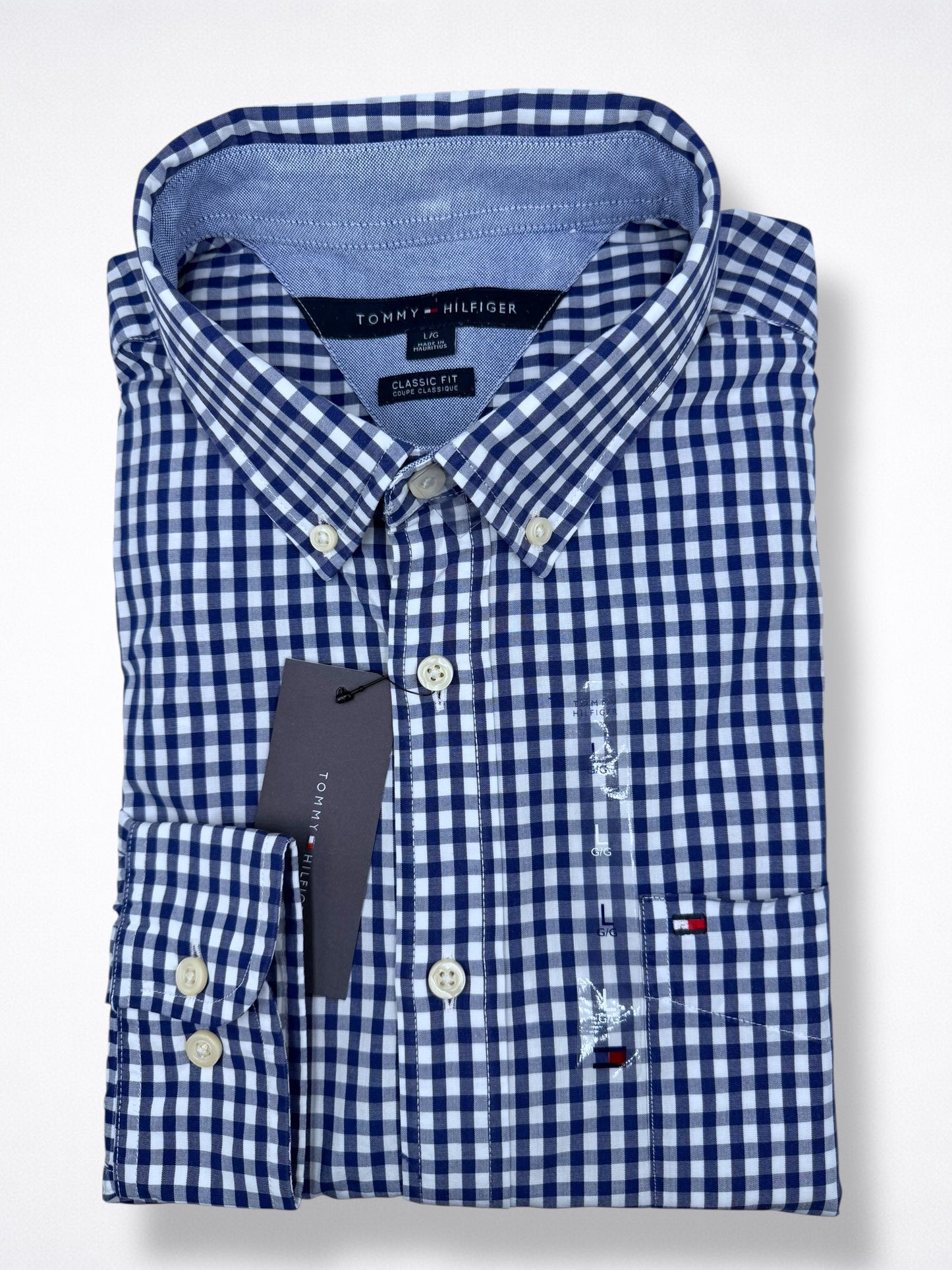 Camisa Tommy Hilfiger Classic Fit Manga Larga Talla L