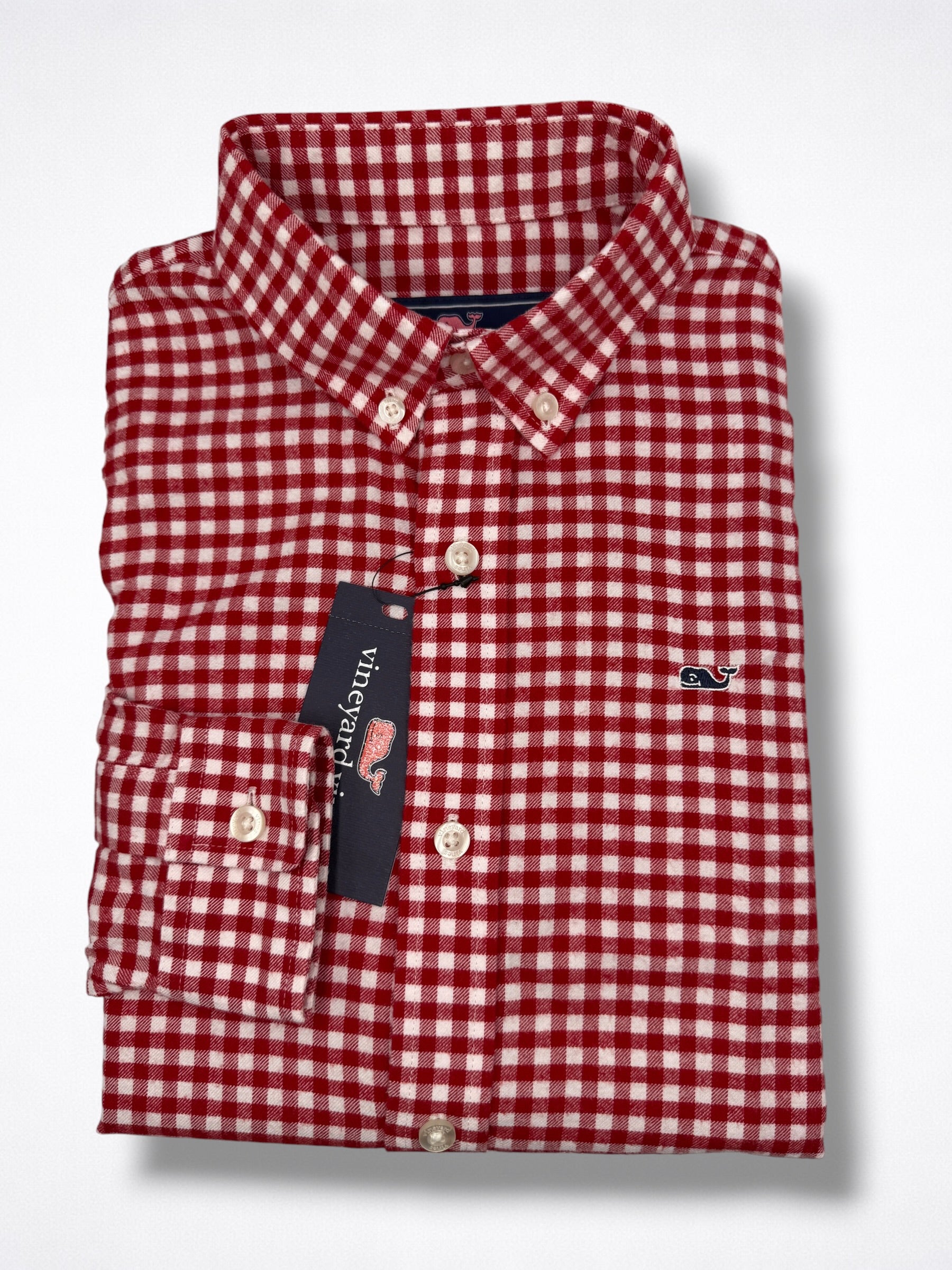 Camisa Vineyard Vines Classic Fit manga larga talla 8-10 niño
