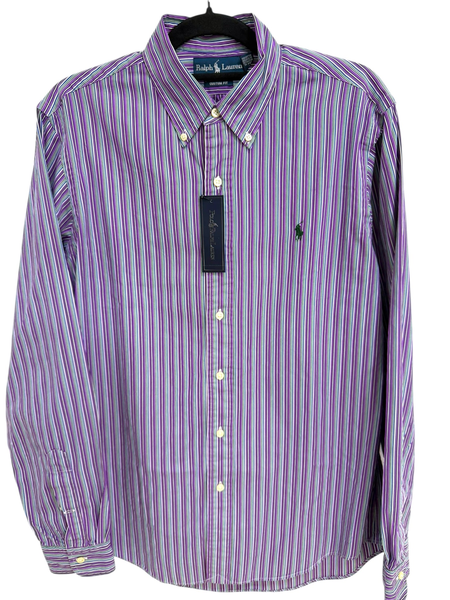 Camisa Polo Ralph Lauren Custom Fit Manga Larga Talla M