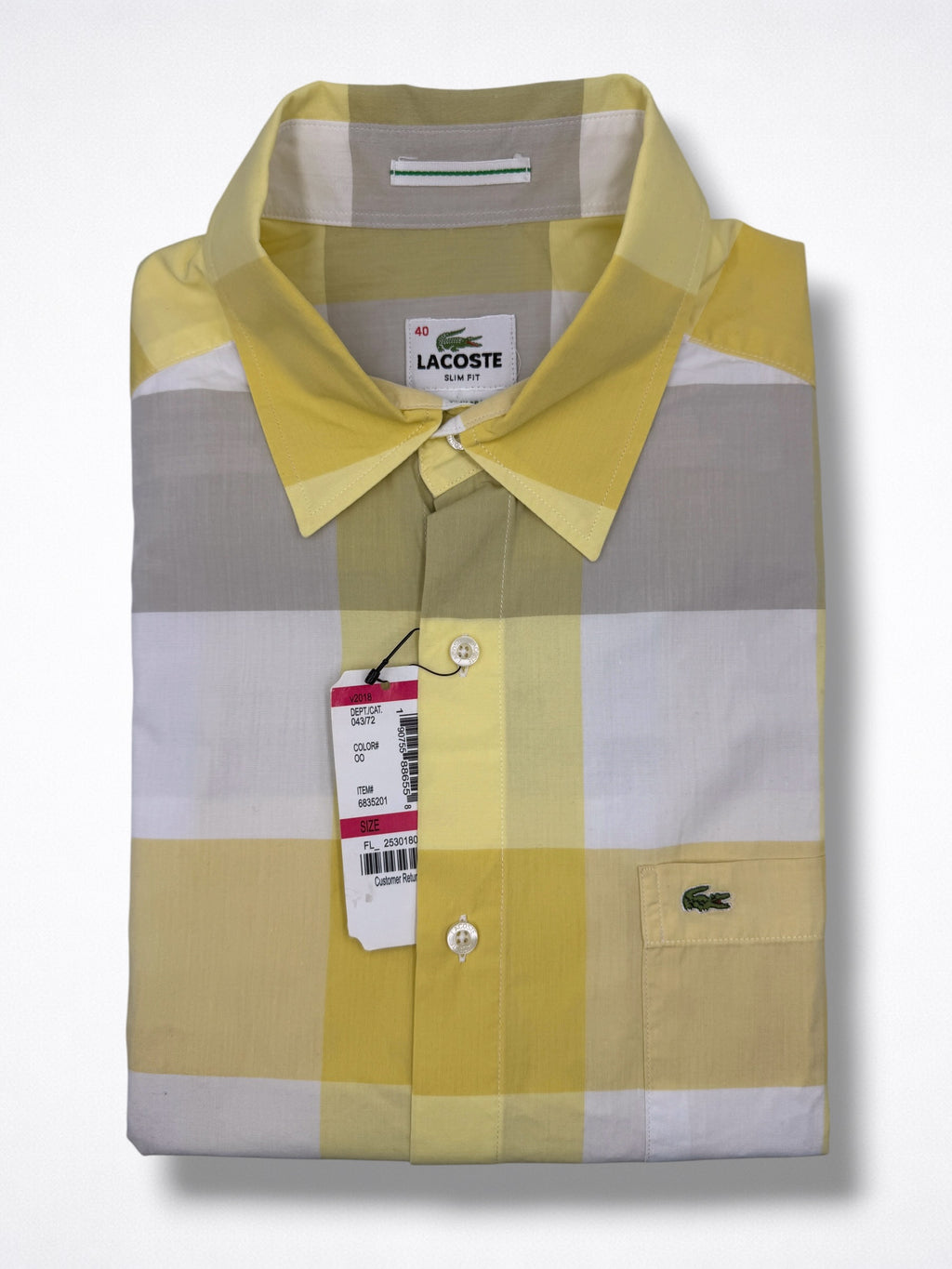 Camisa Lacoste Slim Fit manga corta talla M
