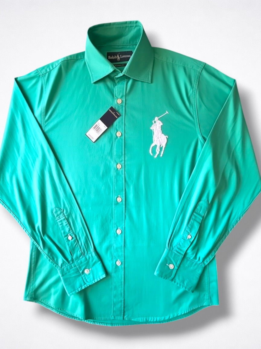 Camisa Polo Ralph Lauren Classic Fit Manga Larga Talla S