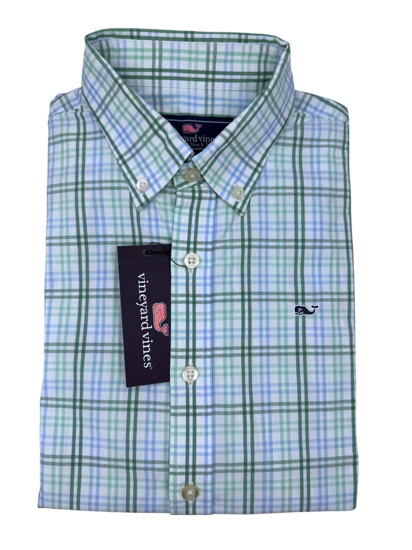 Camisa Vineyard Vines Custom Fit Manga Larga Talla S