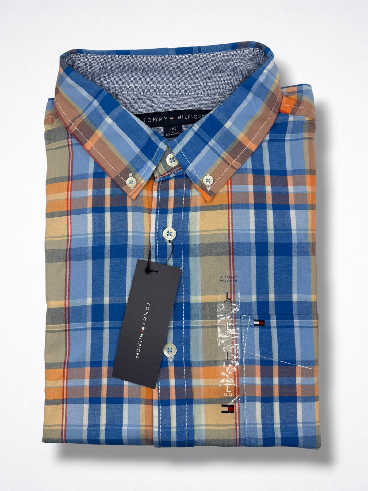 Camisa Tommy Hilfiger Classic Fit Manga Corta Talla L
