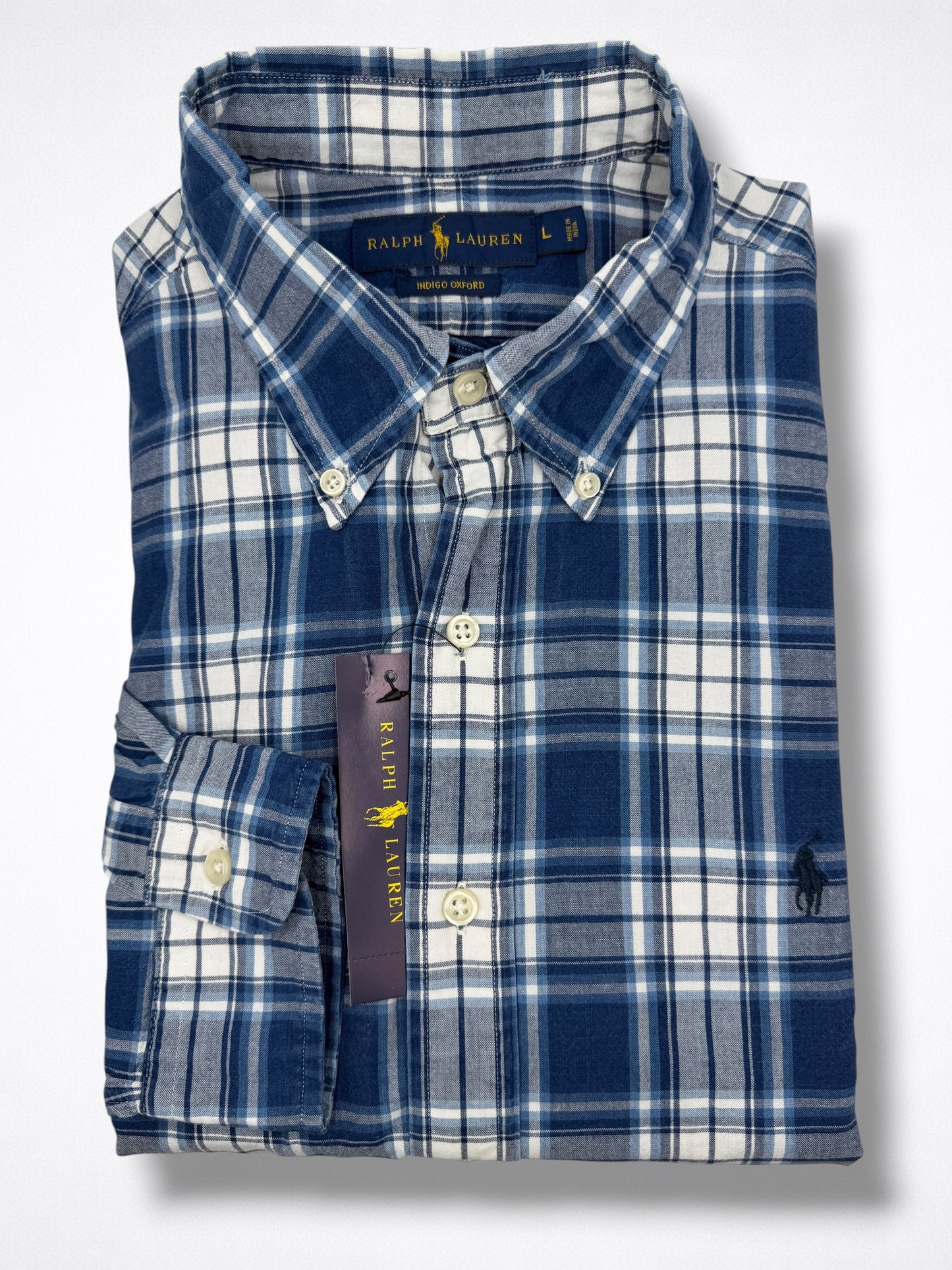 Camisa Polo Ralph Lauren Classic Fit Manga Larga Talla L