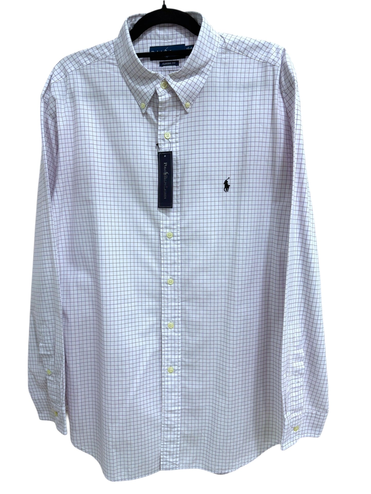Camisa Polo Ralph Lauren Classic Fit Manga Larga Talla XL