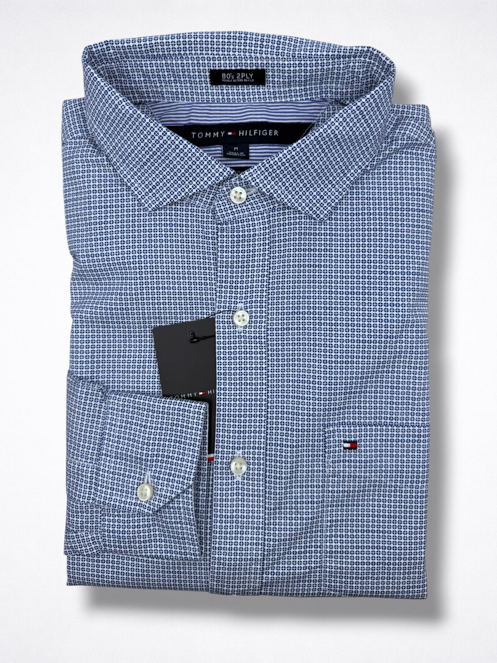 Camisa Tommy Hilfiger Custom Fit Manga Larga Talla M